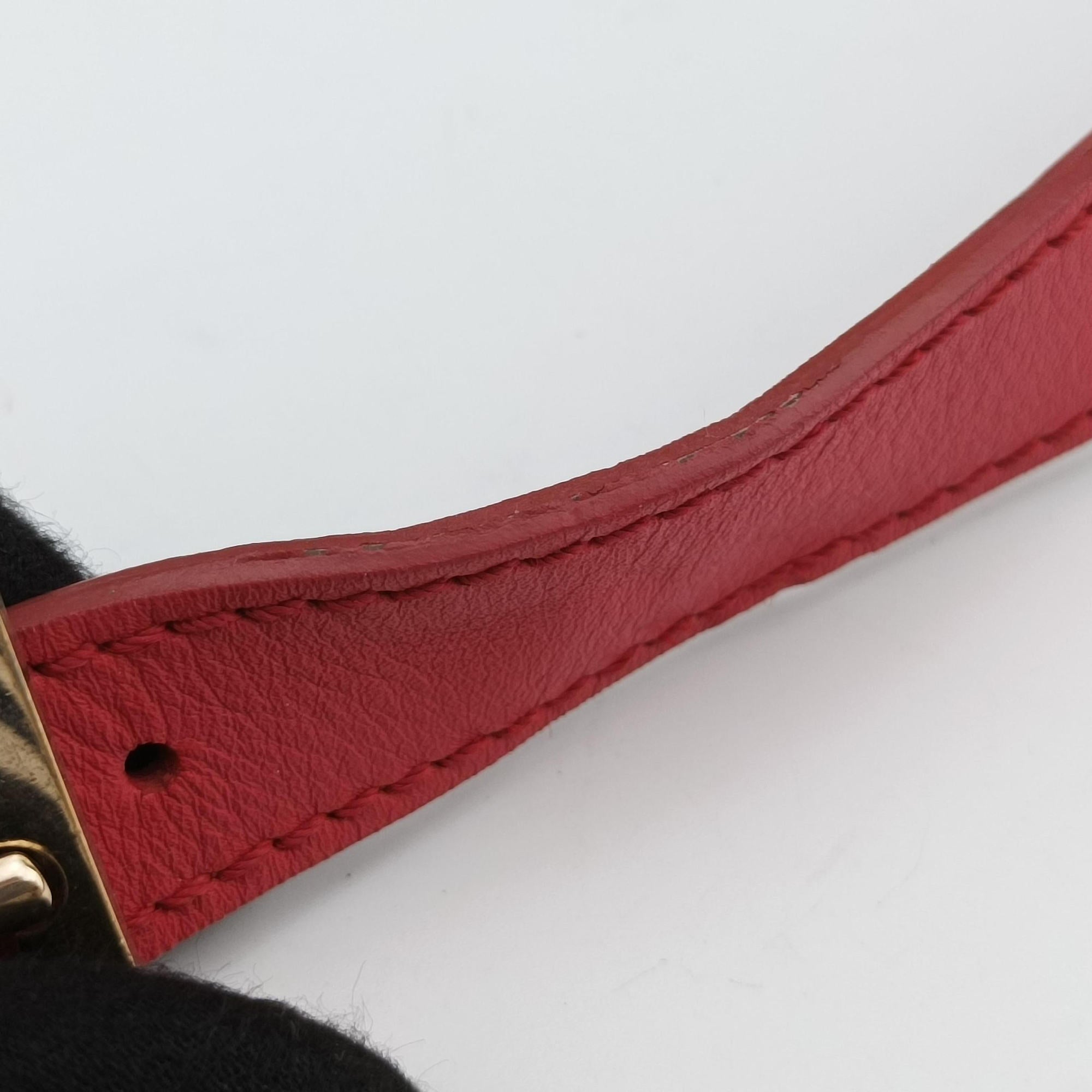 Secondhand Fendi Maxi Baguette Flap Red Leather 8BT143 shoulderbag | stylenewstar