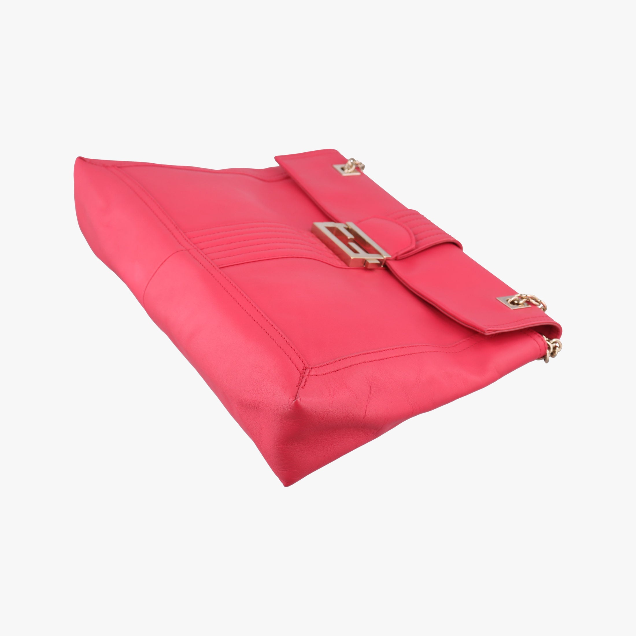 Secondhand Fendi Maxi Baguette Flap Red Leather 8BT143 shoulderbag | stylenewstar