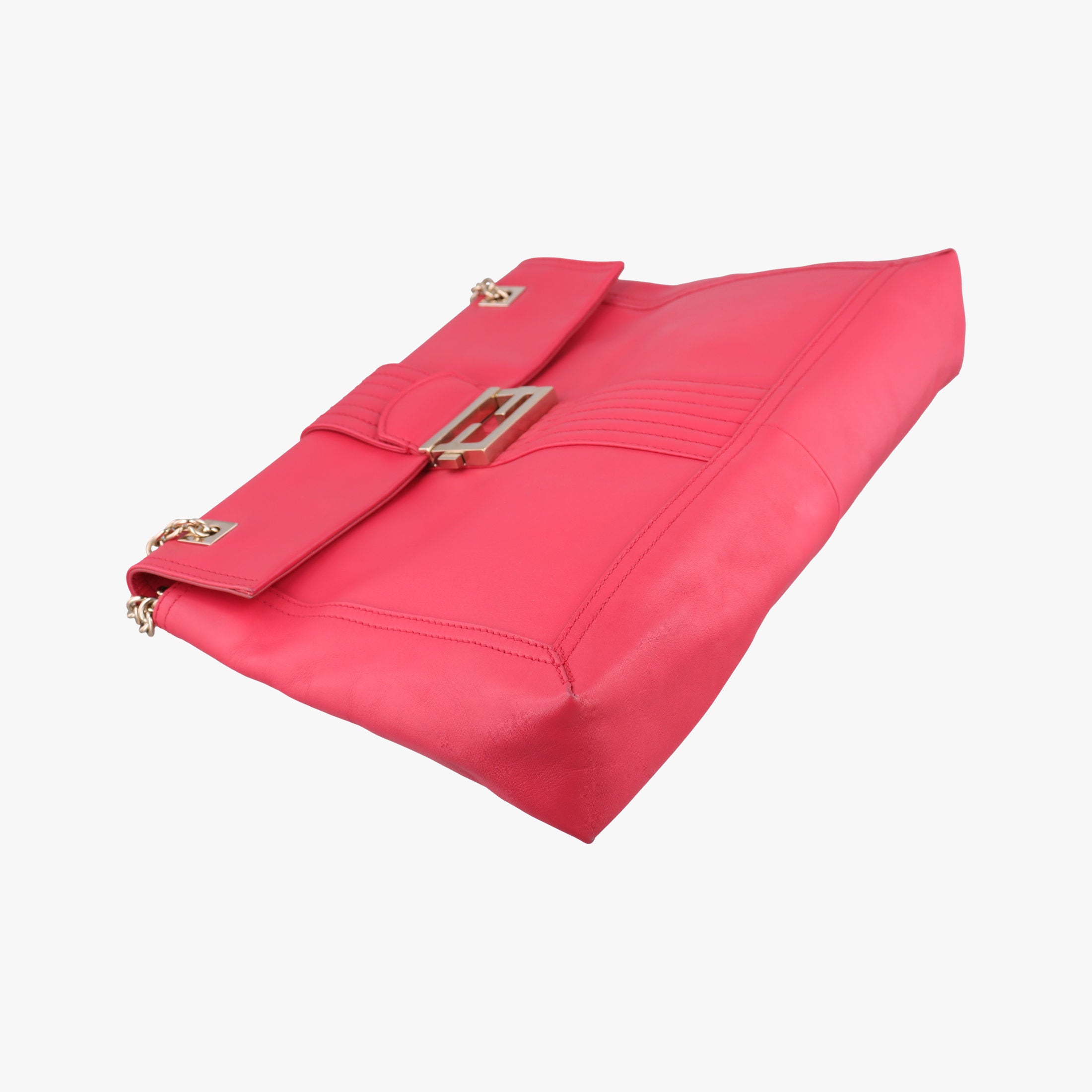 Secondhand Fendi Maxi Baguette Flap Red Leather 8BT143 shoulderbag | stylenewstar