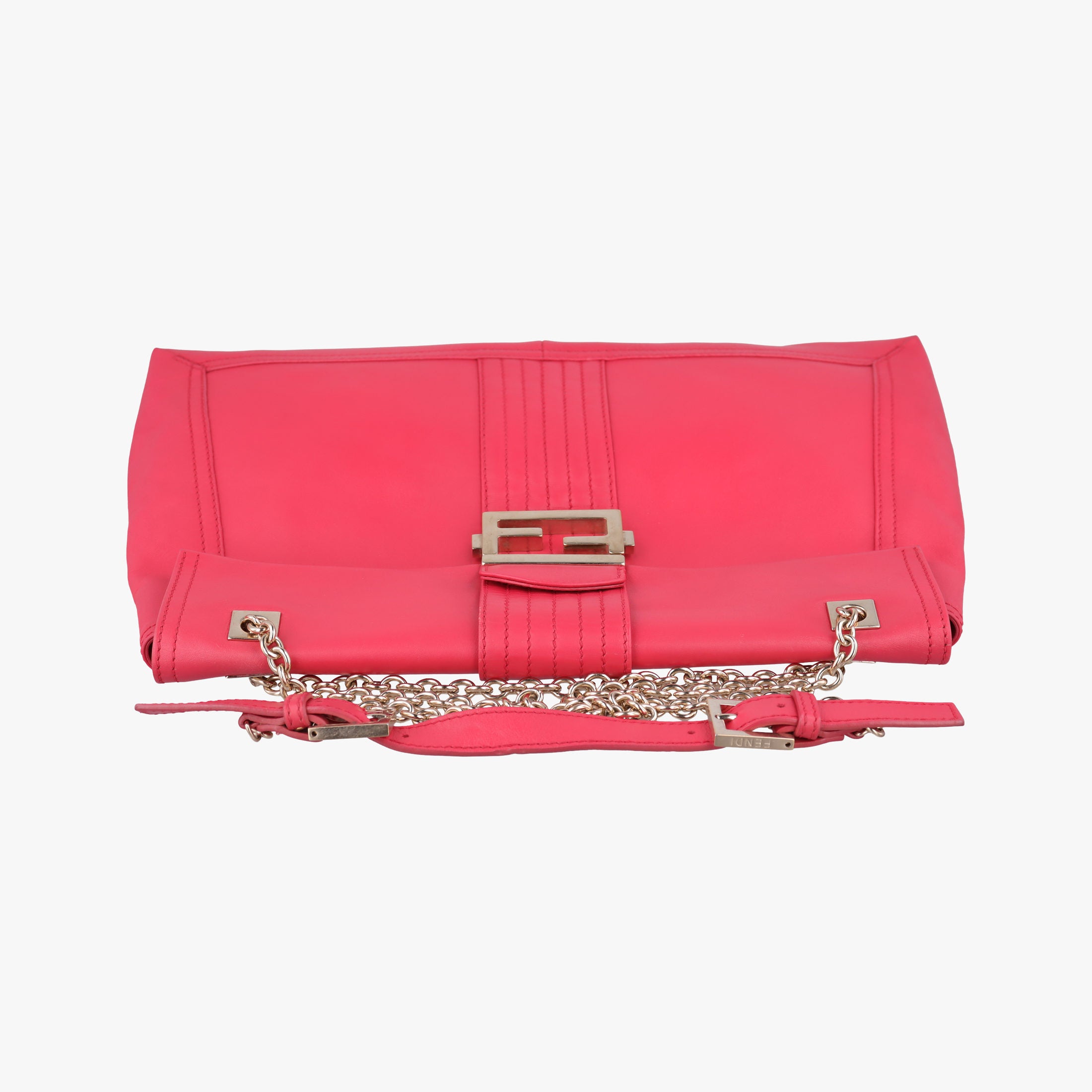Secondhand Fendi Maxi Baguette Flap Red Leather 8BT143 shoulderbag | stylenewstar