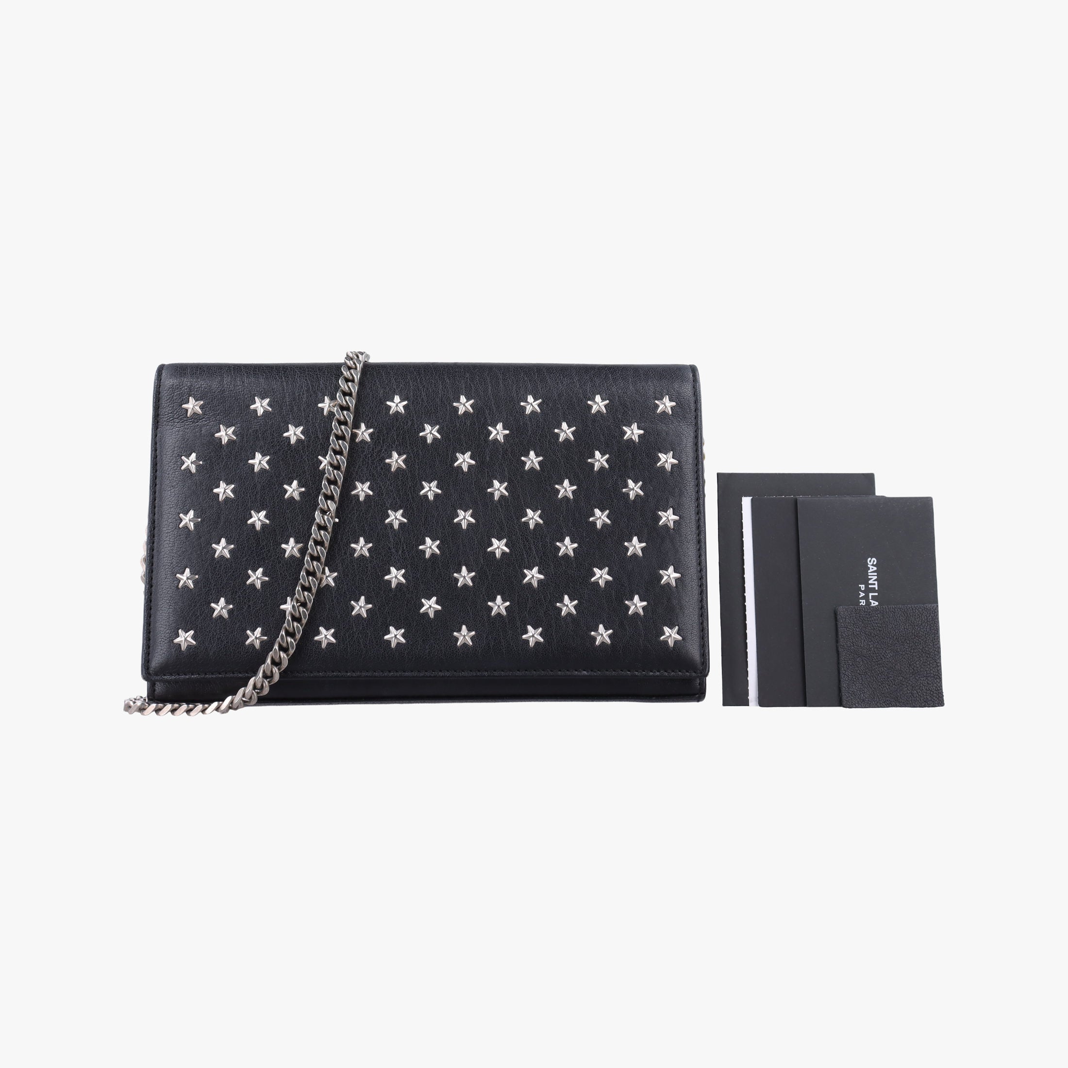 Vintage Yves Saint Laurent KATE Star Black Leather 382728 shoulderbag | stylenewstar