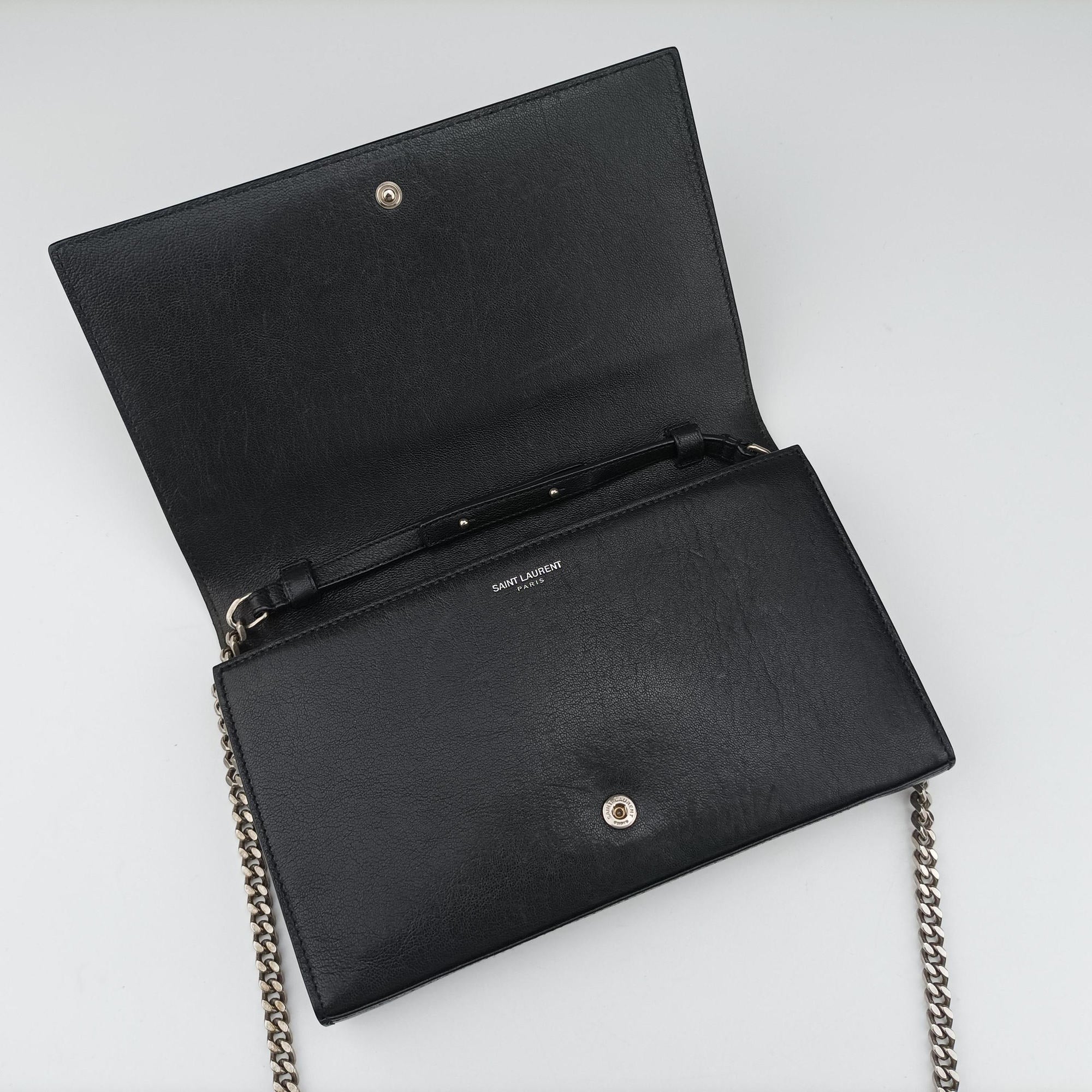 Vintage Yves Saint Laurent KATE Star Black Leather 382728 shoulderbag | stylenewstar