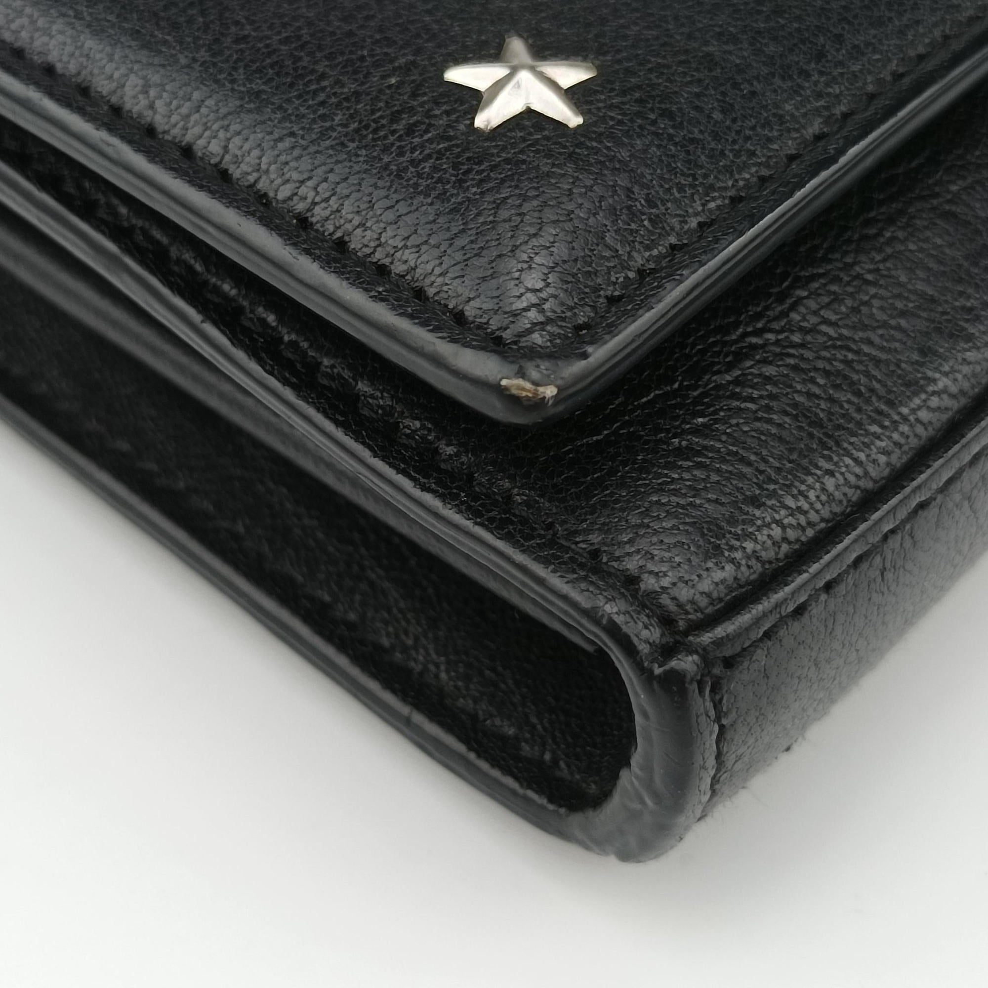 Vintage Yves Saint Laurent KATE Star Black Leather 382728 shoulderbag | stylenewstar