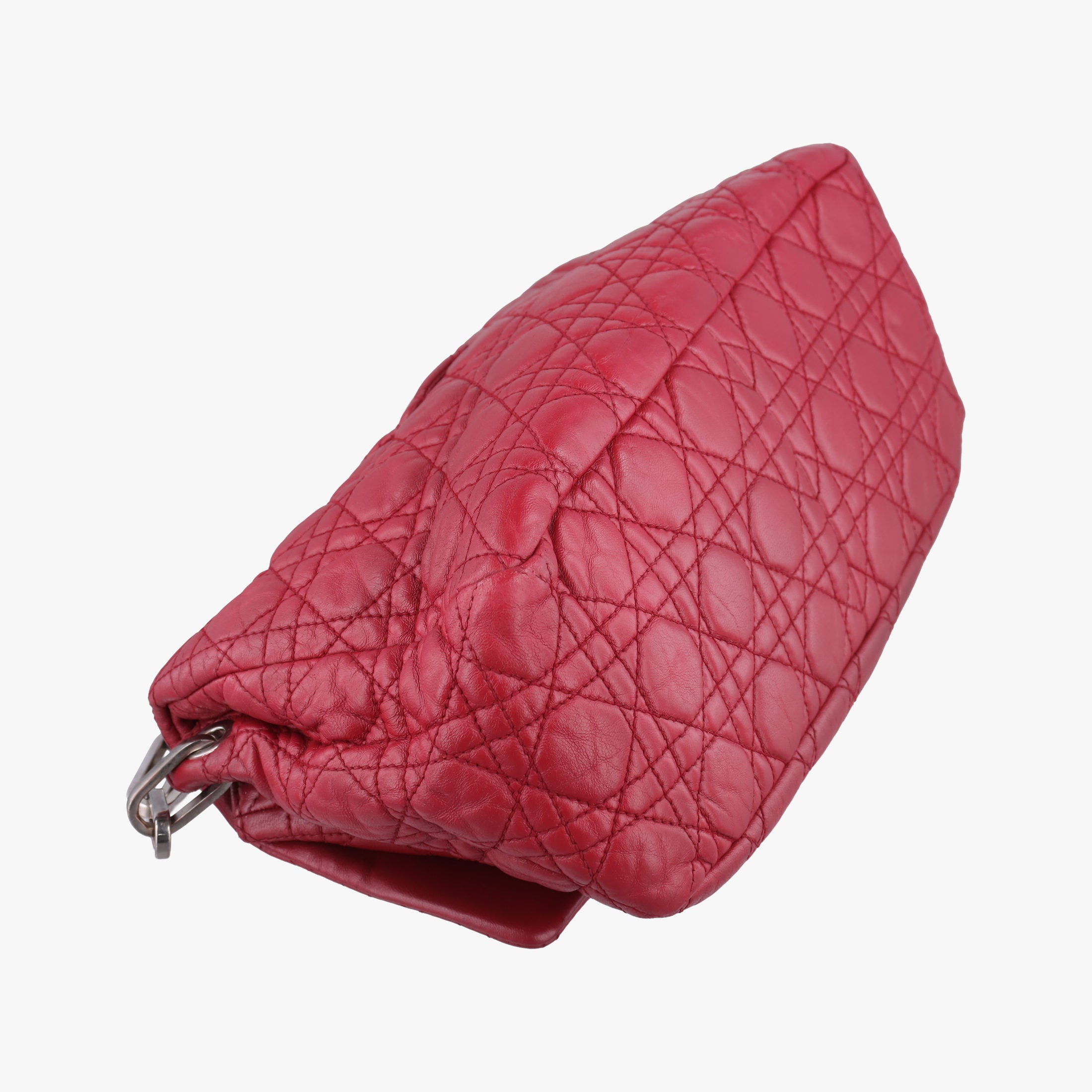 Pre-owned Christian Dior New Rock Cannage Red Lambskin  shoulderbag | stylenewstar