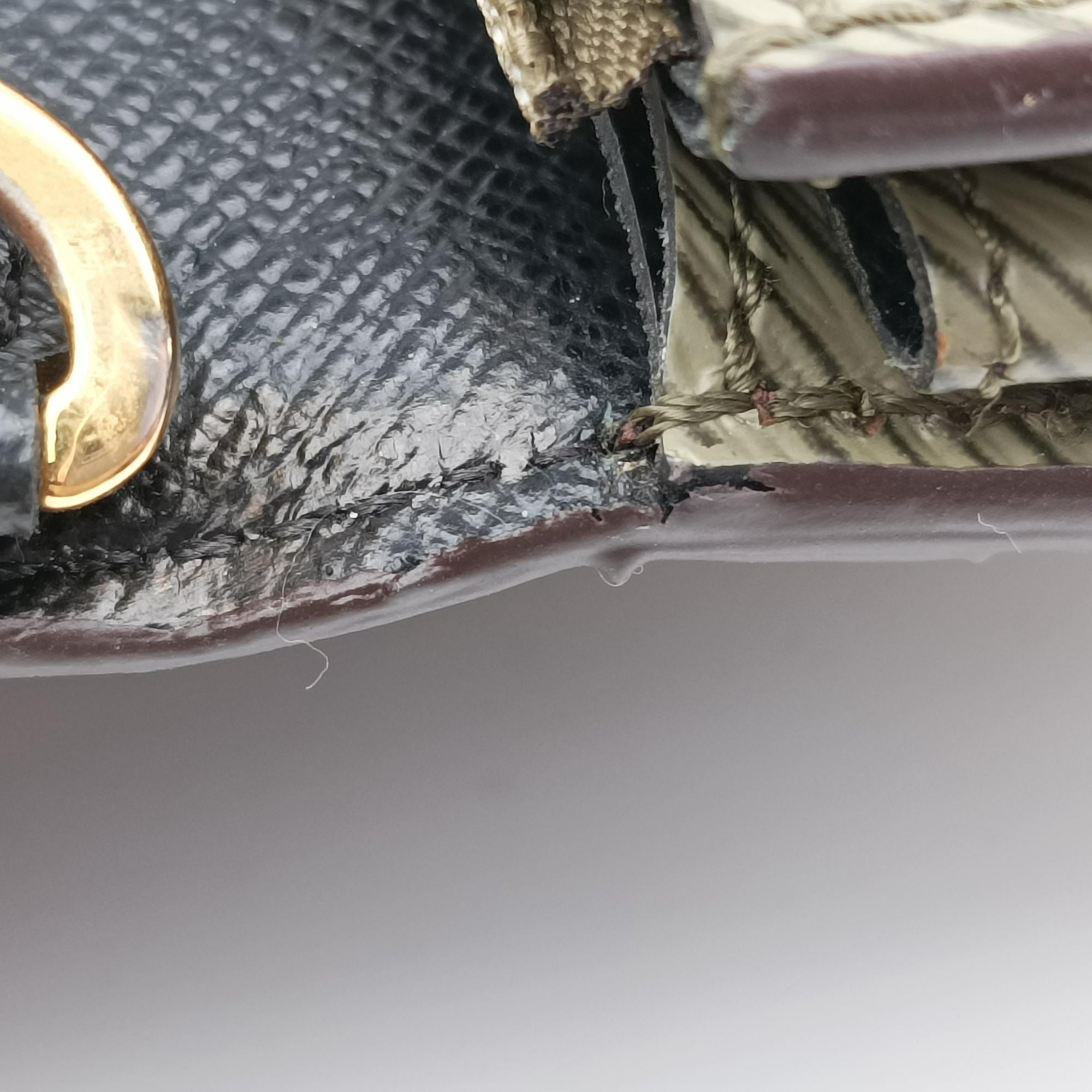 Pre-owned Louis Vuitton Portefeuille Twist kabuki brown×multicolor Monogram Canvas×Epi M67270 shoulderbag | stylenewstar