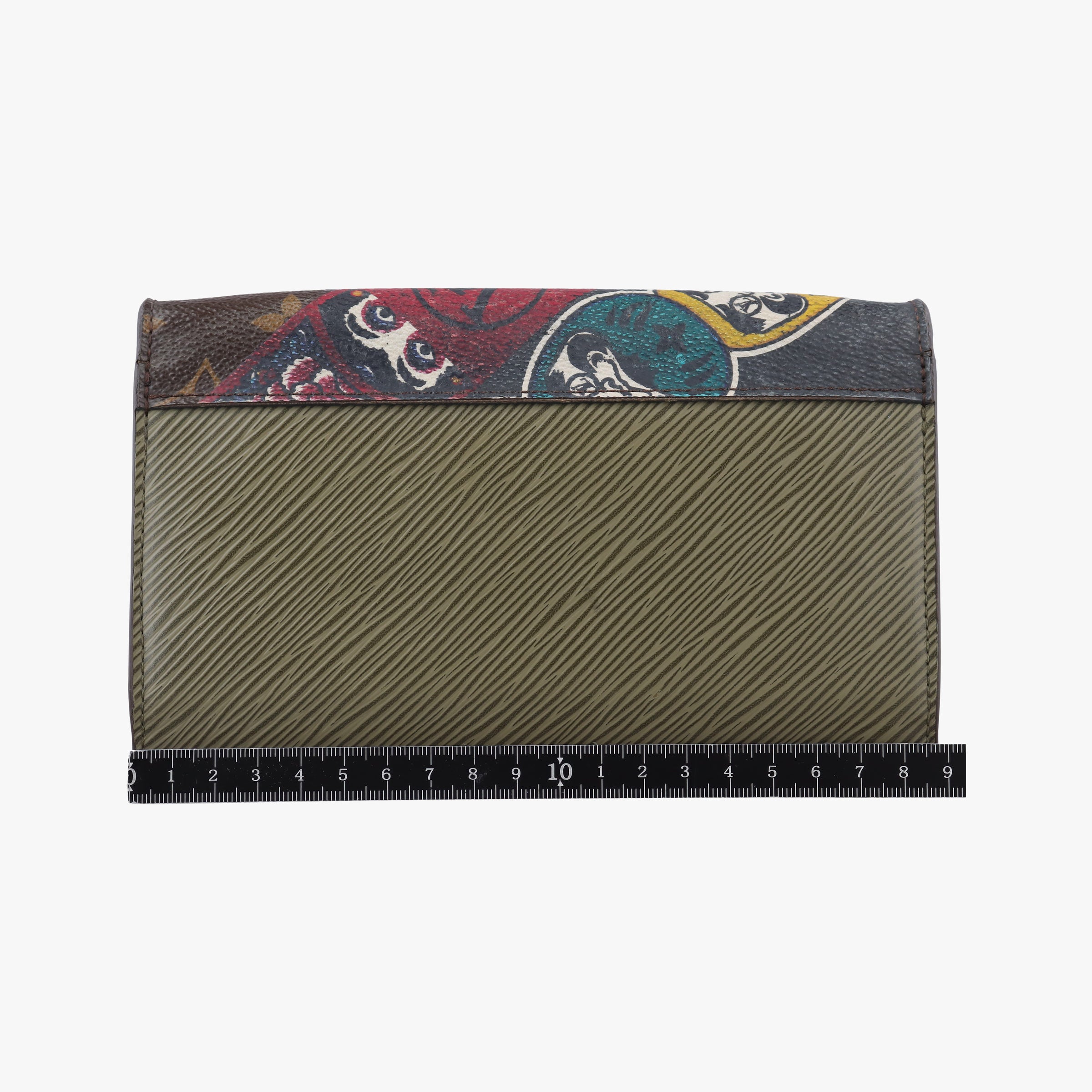 Pre-owned Louis Vuitton Portefeuille Twist kabuki brown×multicolor Monogram Canvas×Epi M67270 shoulderbag | stylenewstar