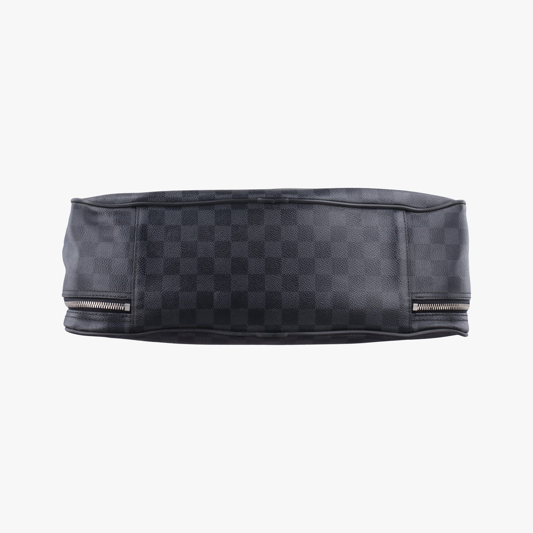 Pre-owned Louis Vuitton Overnight Black×Navy Damier Graphite N41004 handbag | stylenewstar