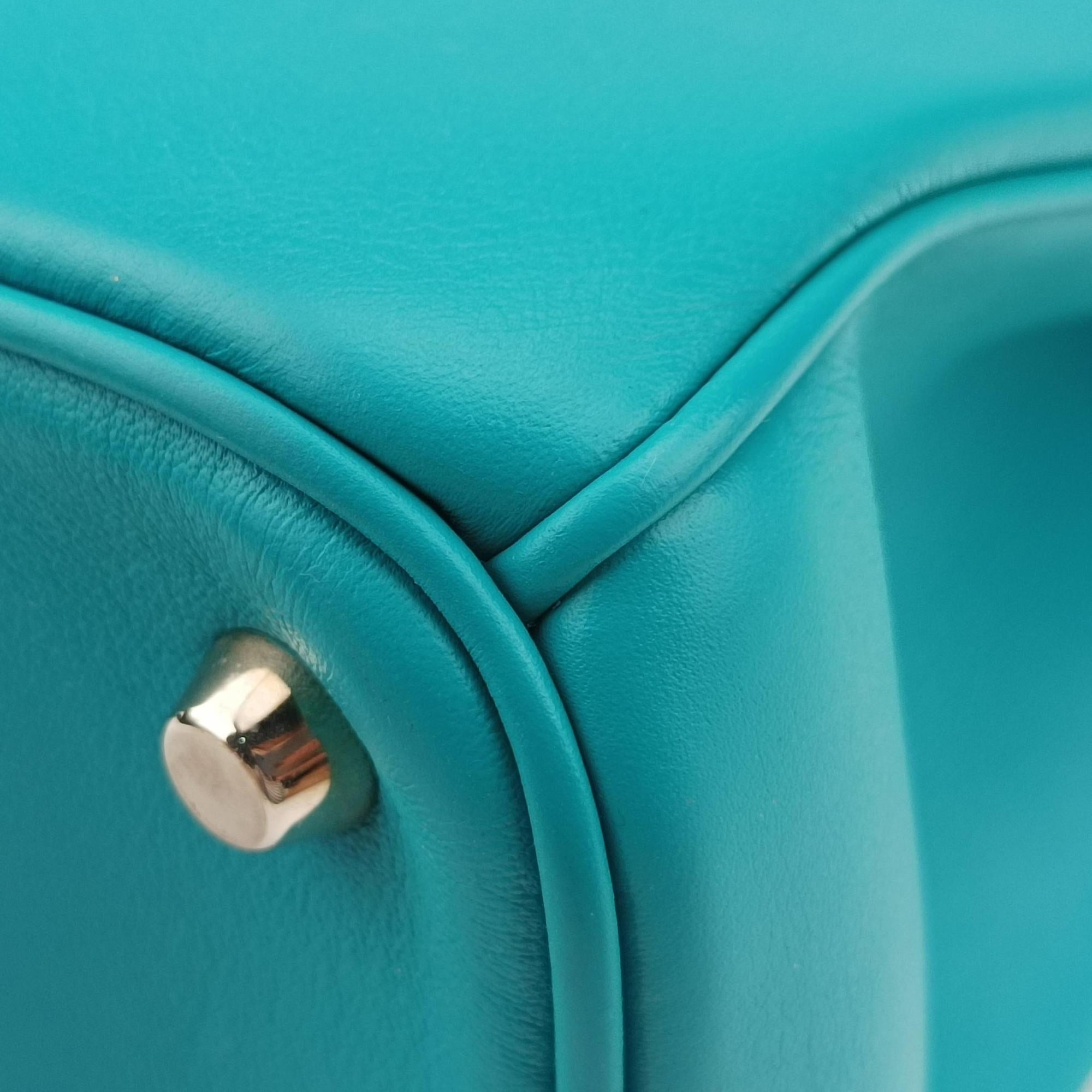 Vintage Christian Dior Diorissimo Blue Leather  shoulderbag | stylenewstar