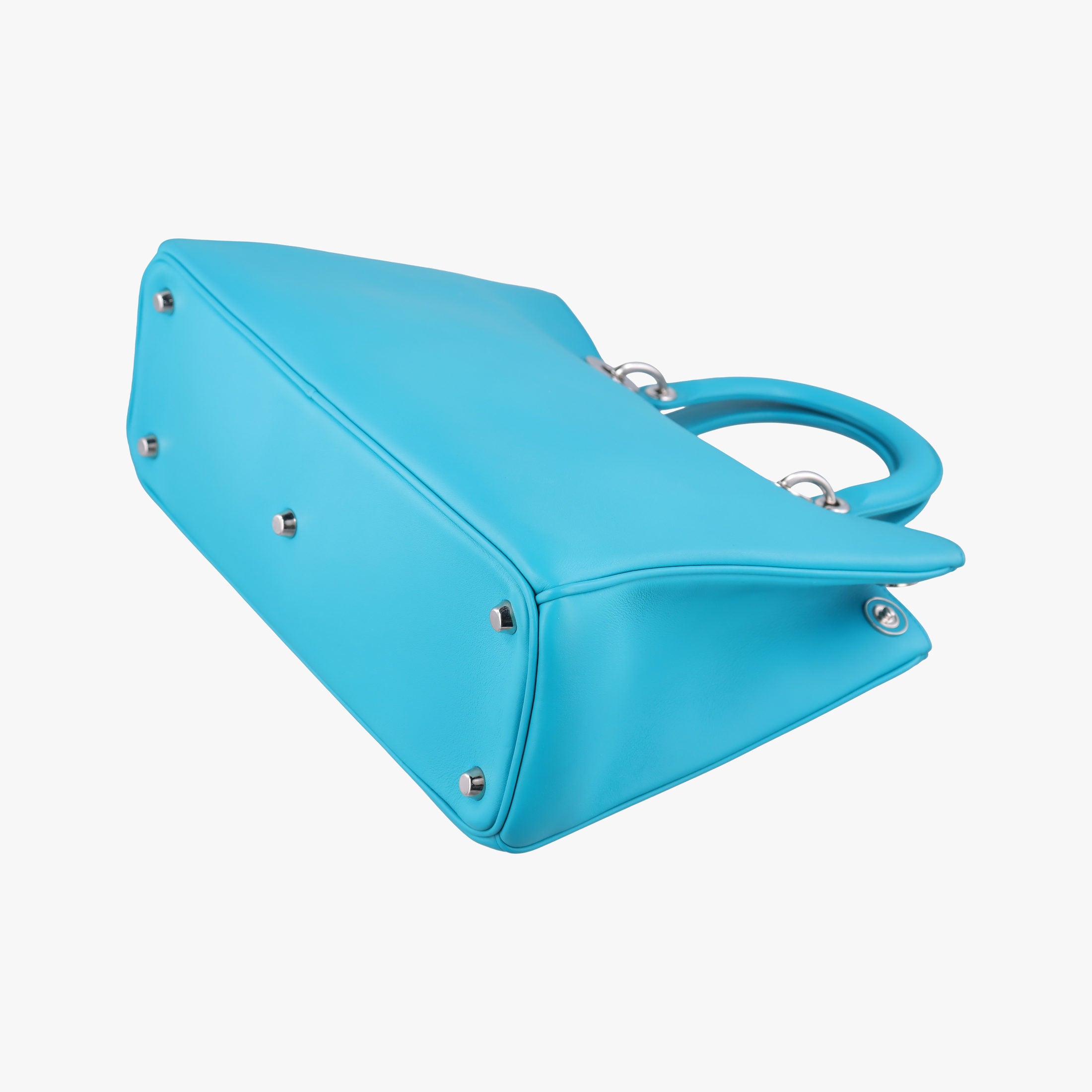 Vintage Christian Dior Diorissimo Blue Leather  shoulderbag | stylenewstar
