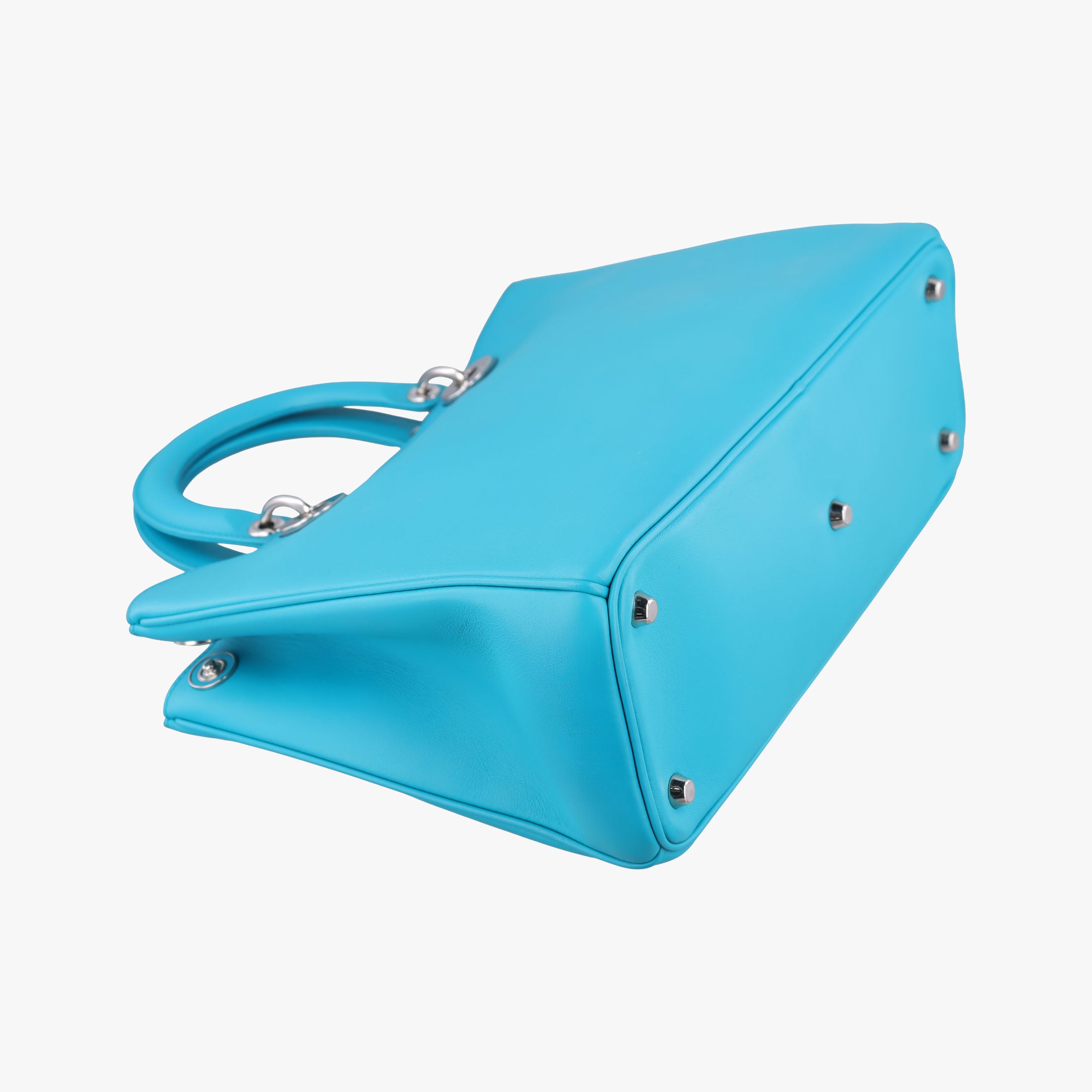 Vintage Christian Dior Diorissimo Blue Leather  shoulderbag | stylenewstar