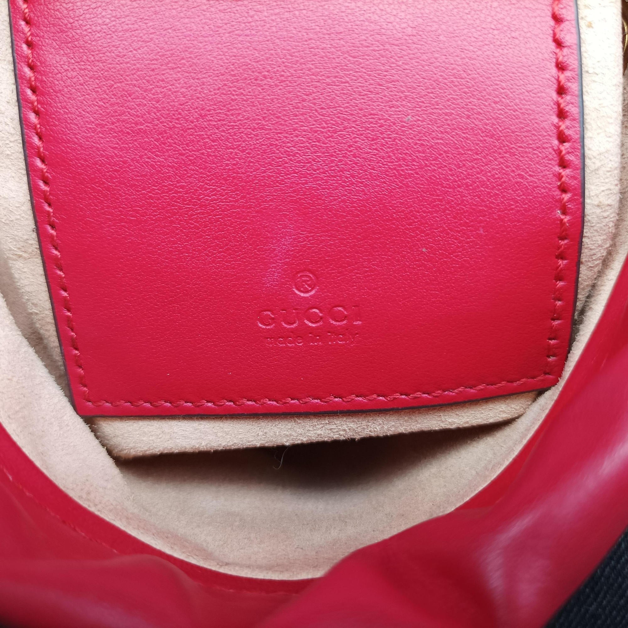 Pre-owned Gucci GG Marmont Red Leather 575163 shoulderbag | stylenewstar