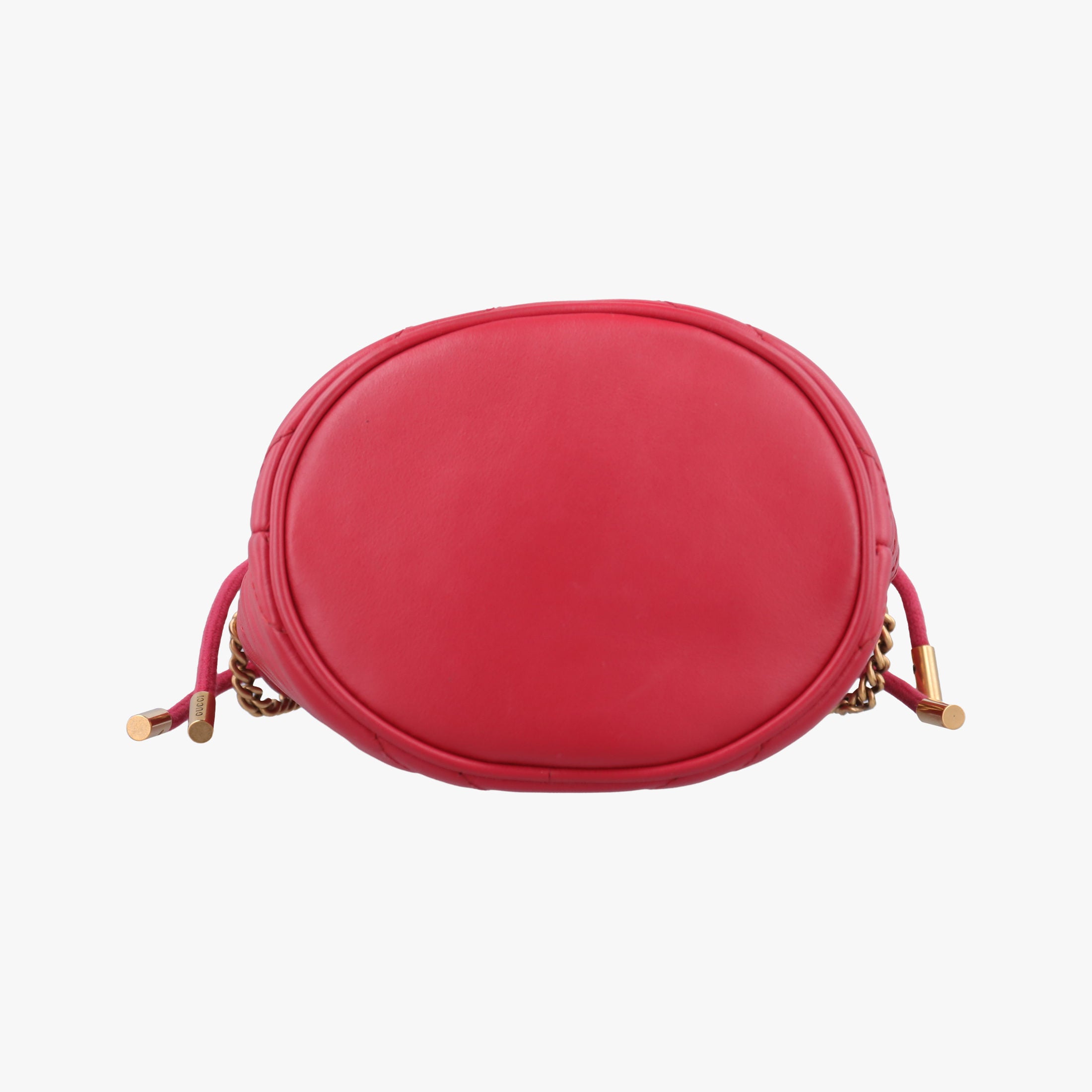 Pre-owned Gucci GG Marmont Red Leather 575163 shoulderbag | stylenewstar