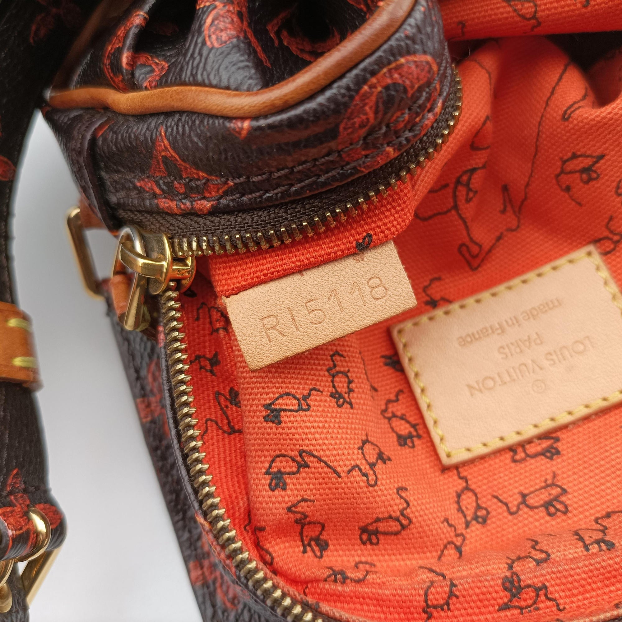 Pre-owned Louis Vuitton Catgram Panam Set brown×Multicolour Monogram canvas M44399 shoulderbag | stylenewstar