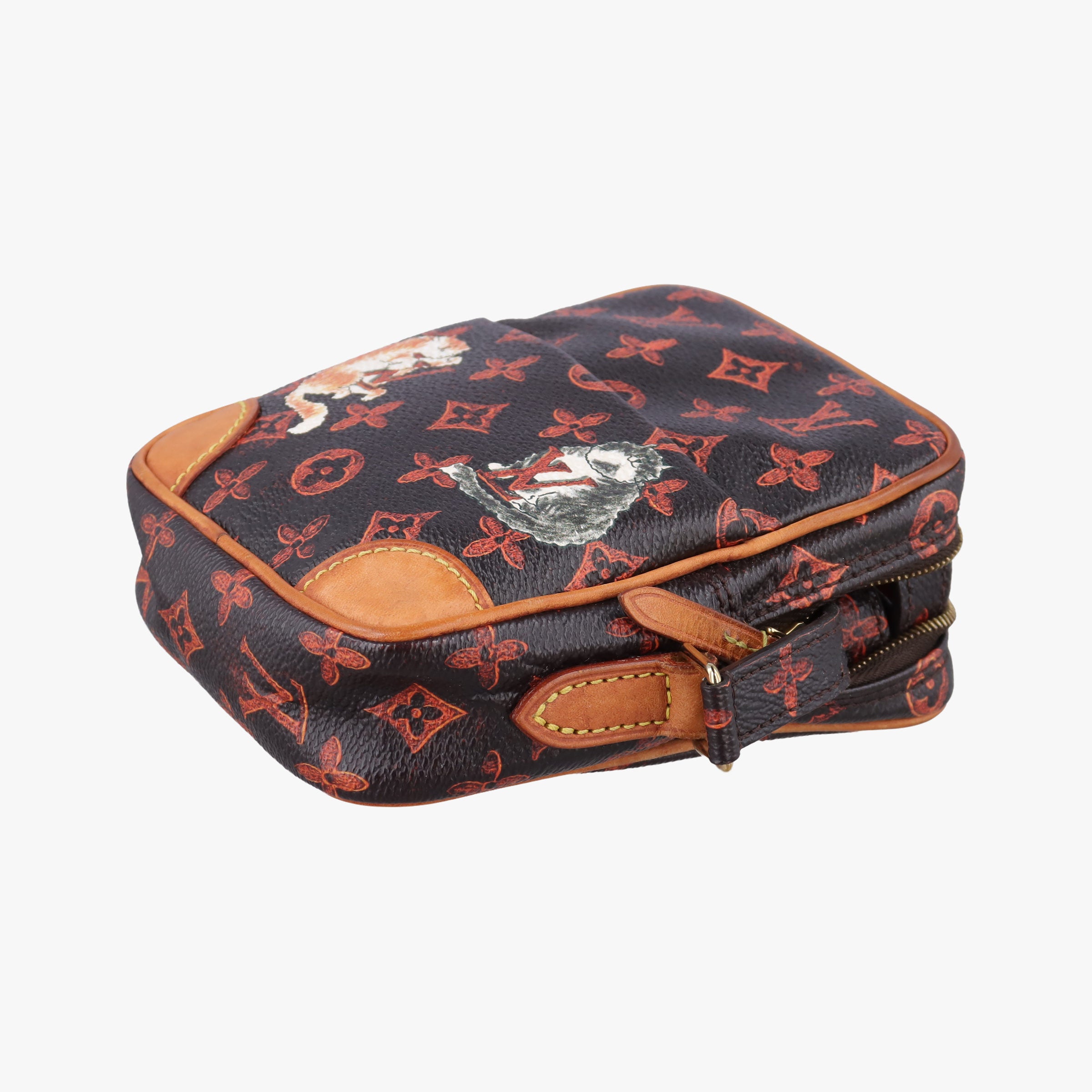 Pre-owned Louis Vuitton Catgram Panam Set brown×Multicolour Monogram canvas M44399 shoulderbag | stylenewstar