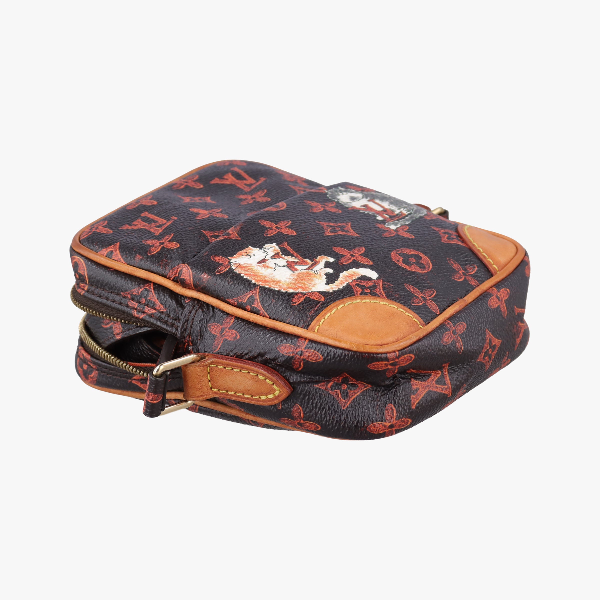 Pre-owned Louis Vuitton Catgram Panam Set brown×Multicolour Monogram canvas M44399 shoulderbag | stylenewstar