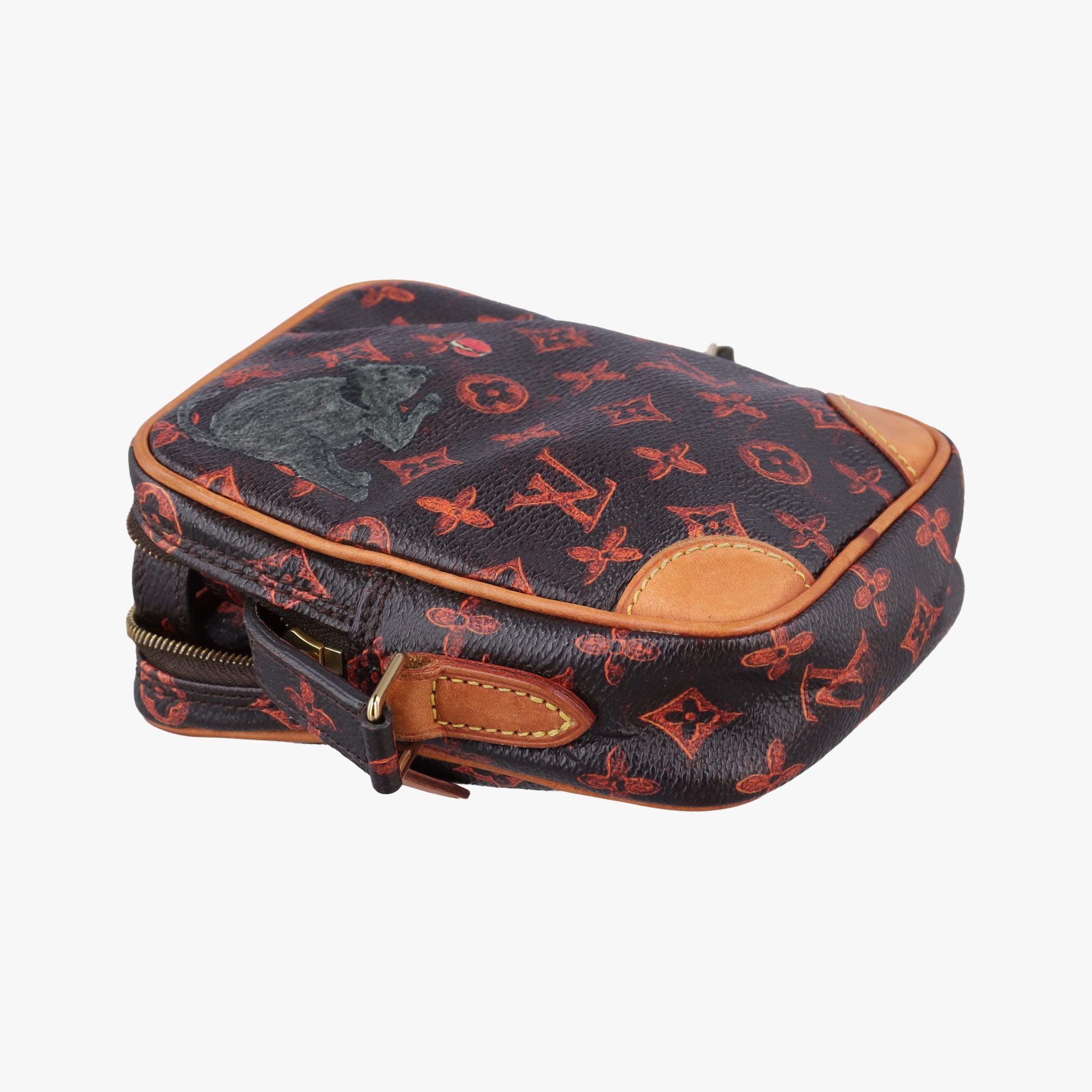 Pre-owned Louis Vuitton Catgram Panam Set brown×Multicolour Monogram canvas M44399 shoulderbag | stylenewstar