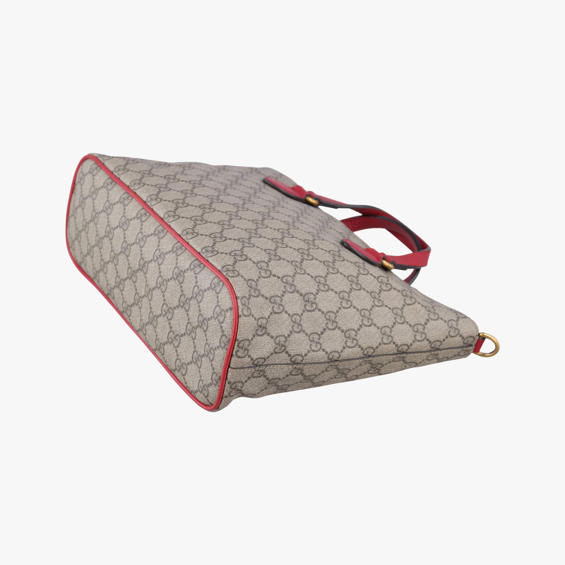 Pre-owned Gucci GG Supreme Bosco PATCHED beige×multi PVC coated canvas × suede 473887 shoulderbag | stylenewstar
