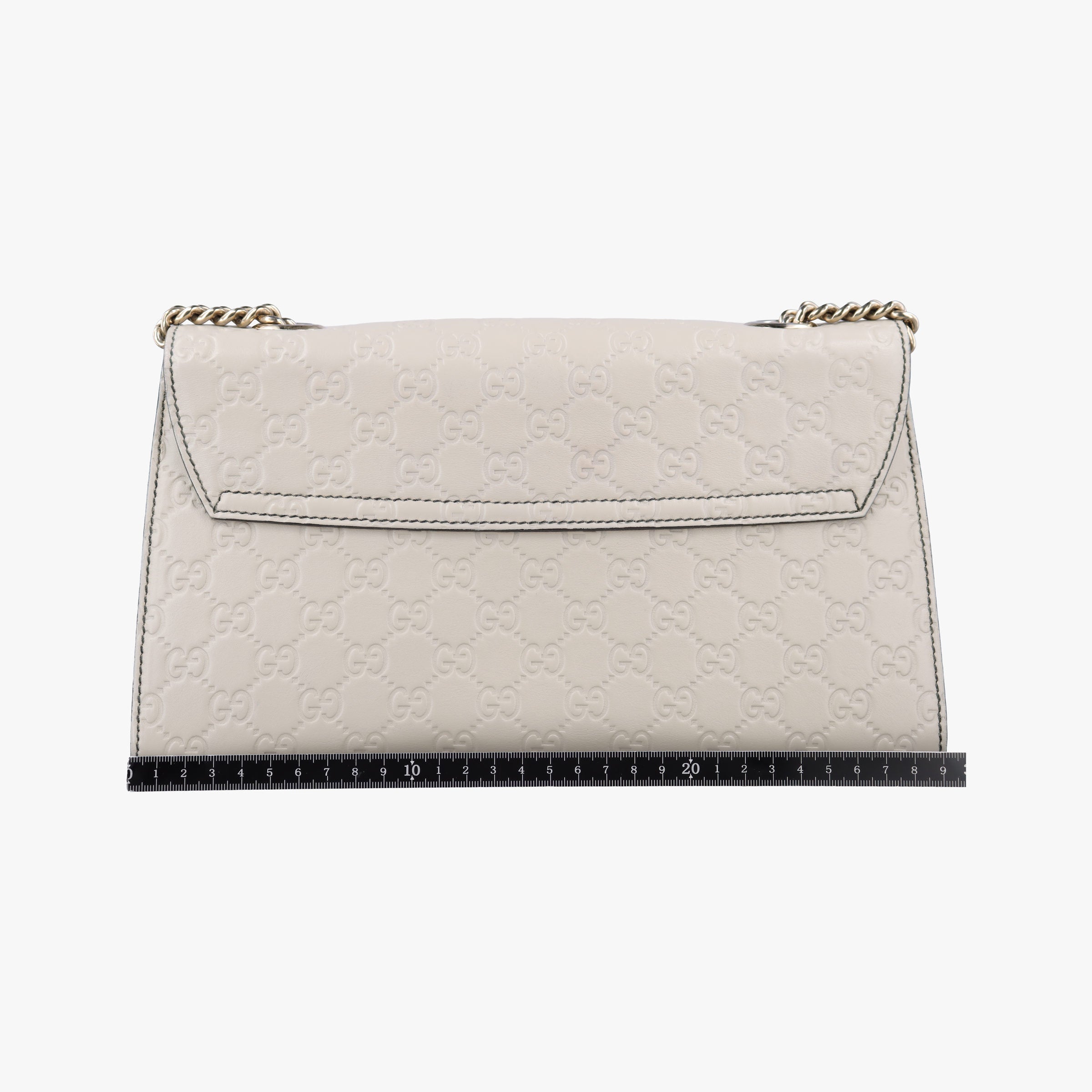 Pre-owned Gucci Emily White Leather 295402 shoulderbag | stylenewstar
