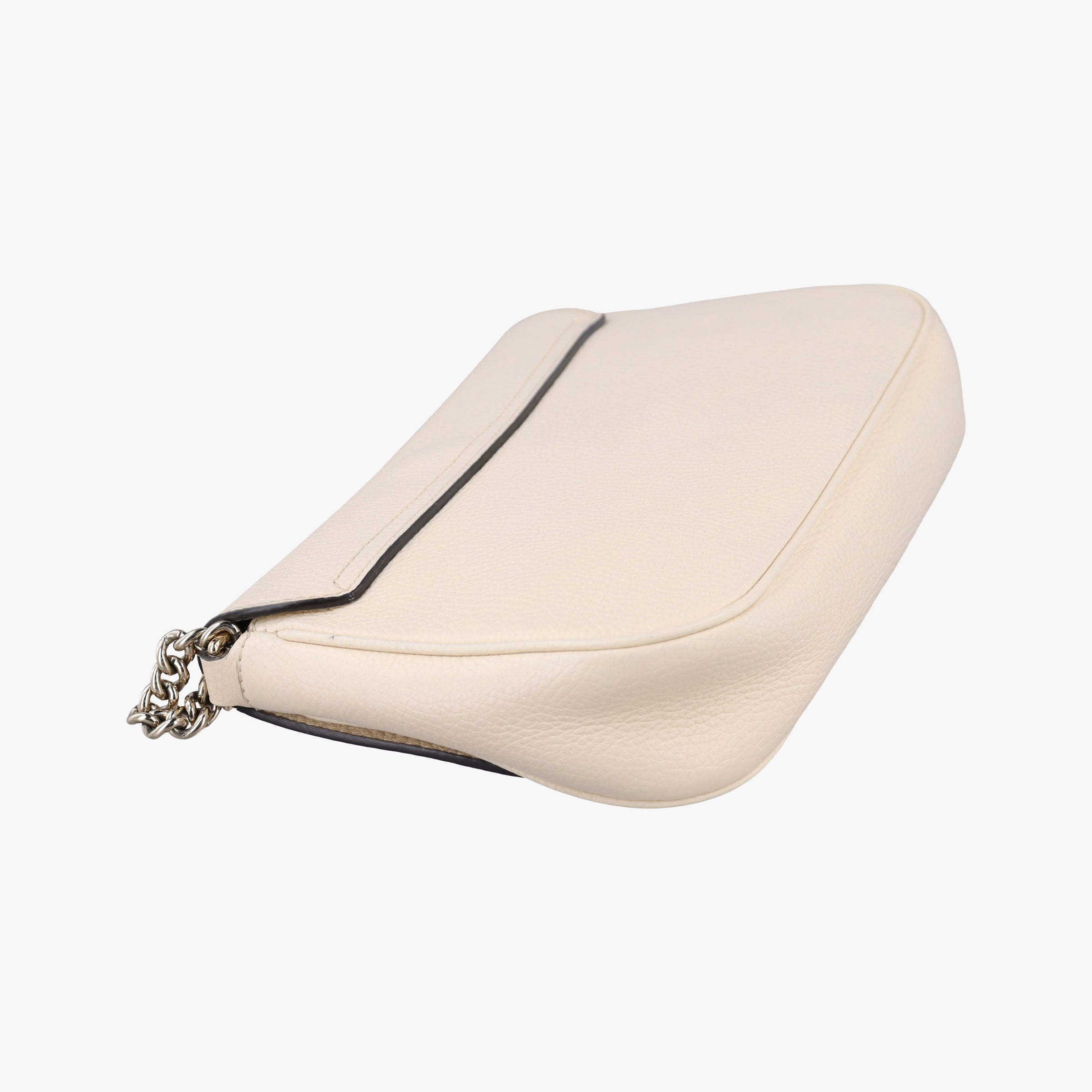 Pre-owned Gucci Soho White Leather 536224 shoulderbag | stylenewstar