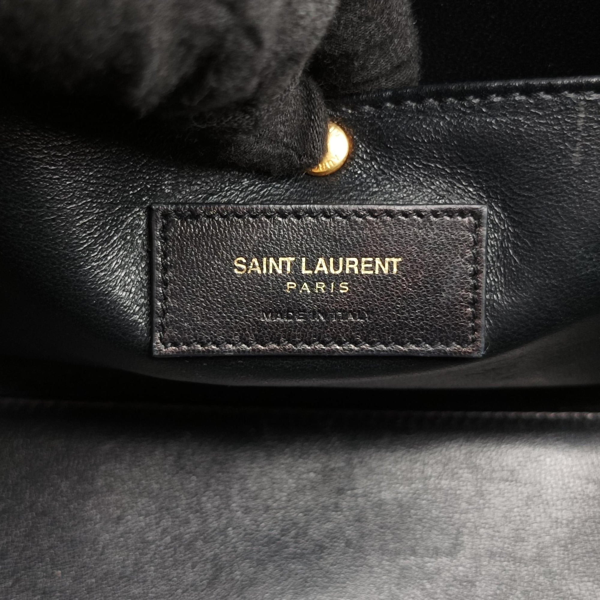 Pre-owned Yves Saint Laurent SAC DE JOUR Black×Multicolour Leather 398710 shoulderbag | stylenewstar