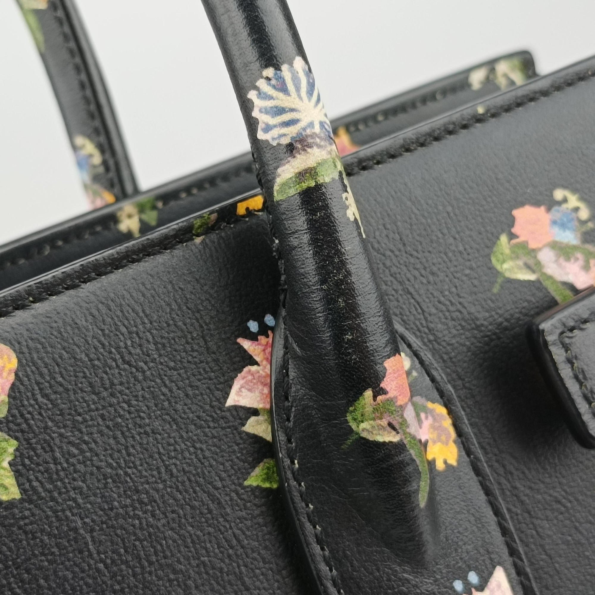 Pre-owned Yves Saint Laurent SAC DE JOUR Black×Multicolour Leather 398710 shoulderbag | stylenewstar