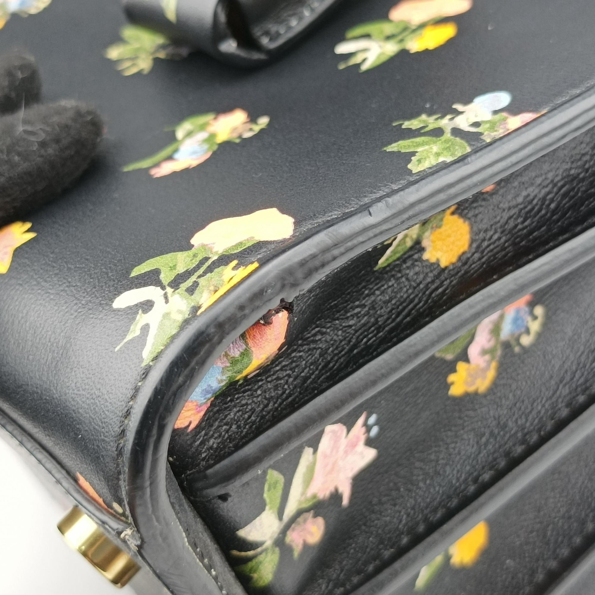 Pre-owned Yves Saint Laurent SAC DE JOUR Black×Multicolour Leather 398710 shoulderbag | stylenewstar