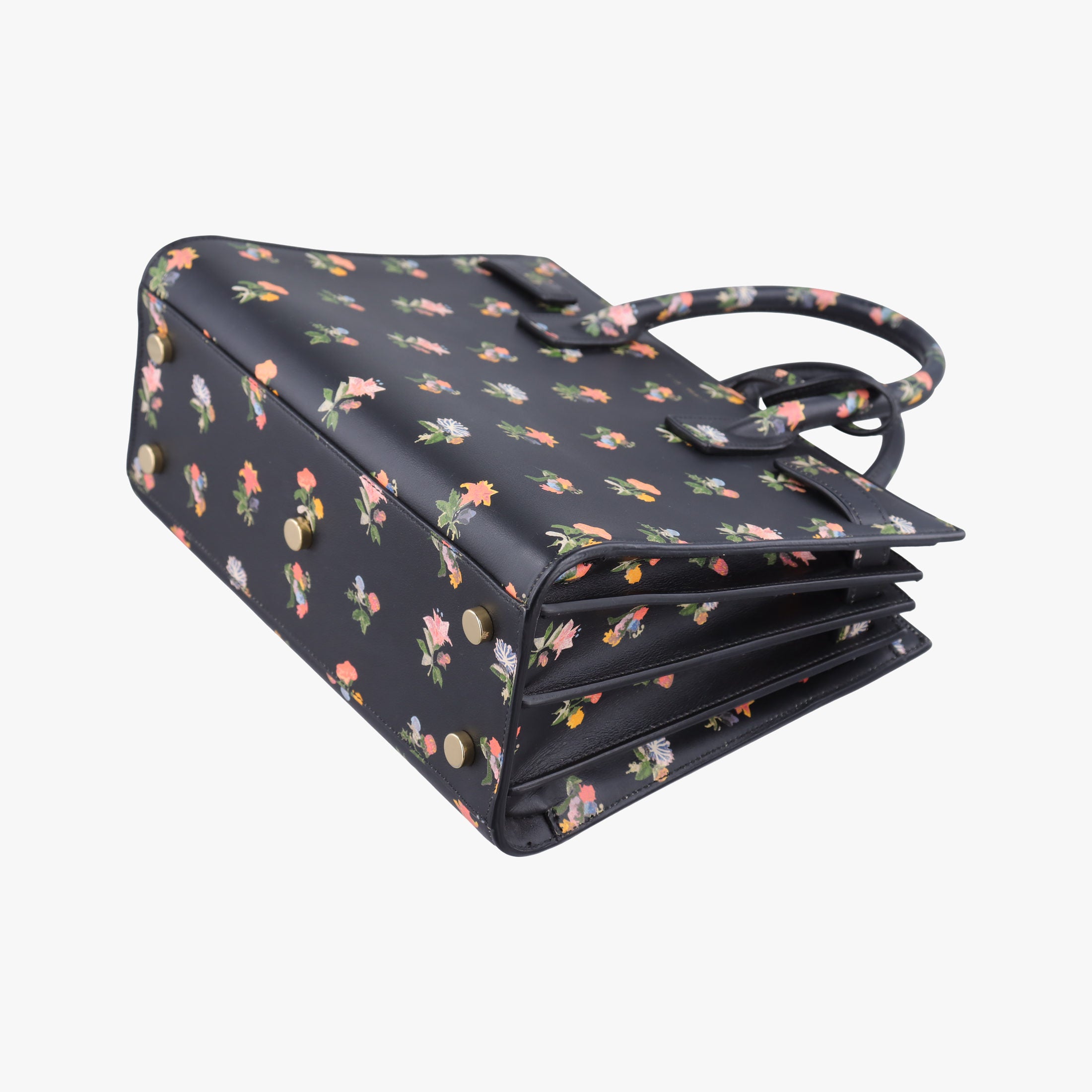 Pre-owned Yves Saint Laurent SAC DE JOUR Black×Multicolour Leather 398710 shoulderbag | stylenewstar
