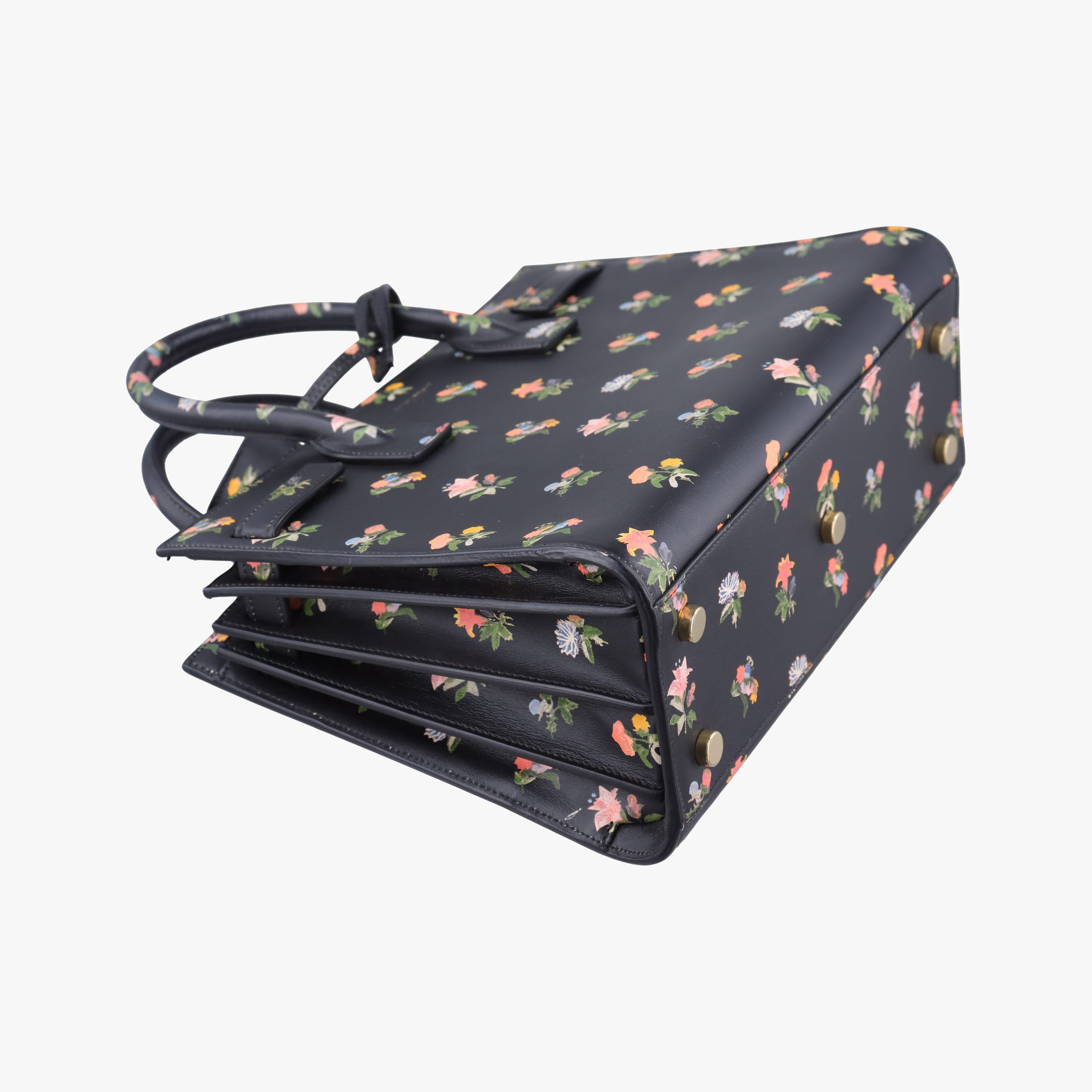 Pre-owned Yves Saint Laurent SAC DE JOUR Black×Multicolour Leather 398710 shoulderbag | stylenewstar