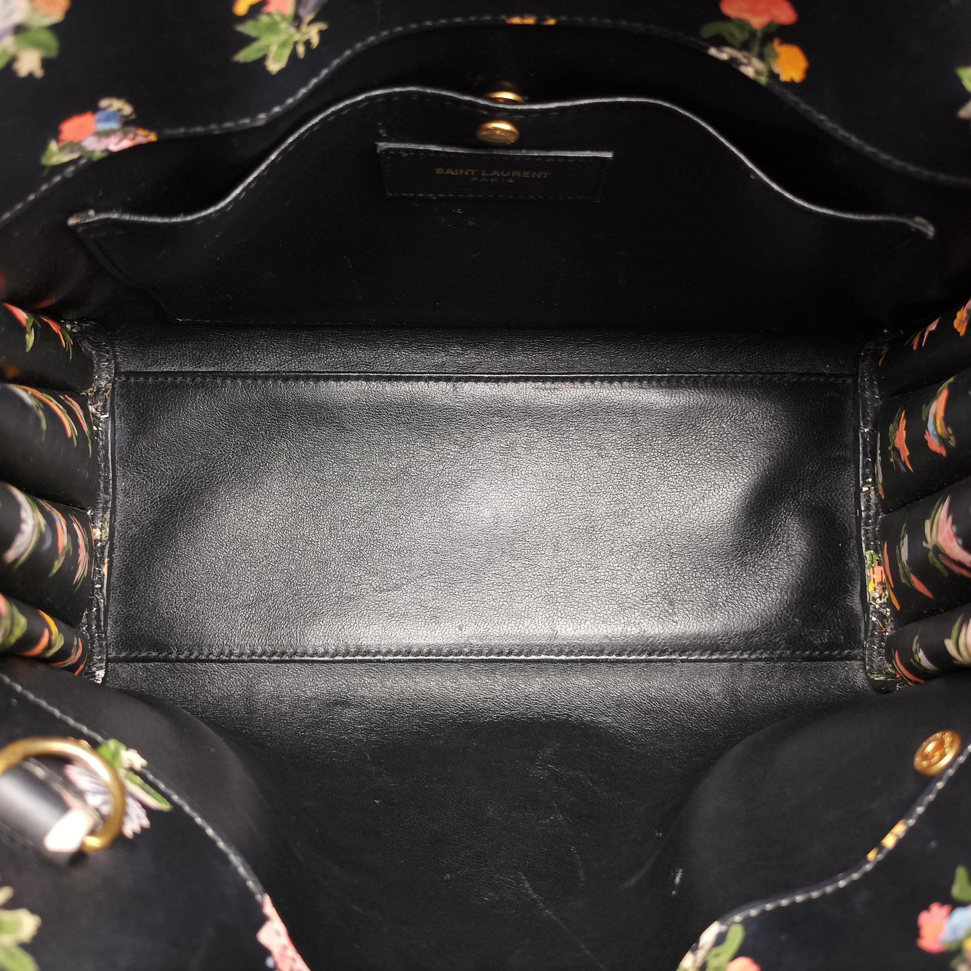 Pre-owned Yves Saint Laurent SAC DE JOUR Black×Multicolour Leather 398710 shoulderbag | stylenewstar