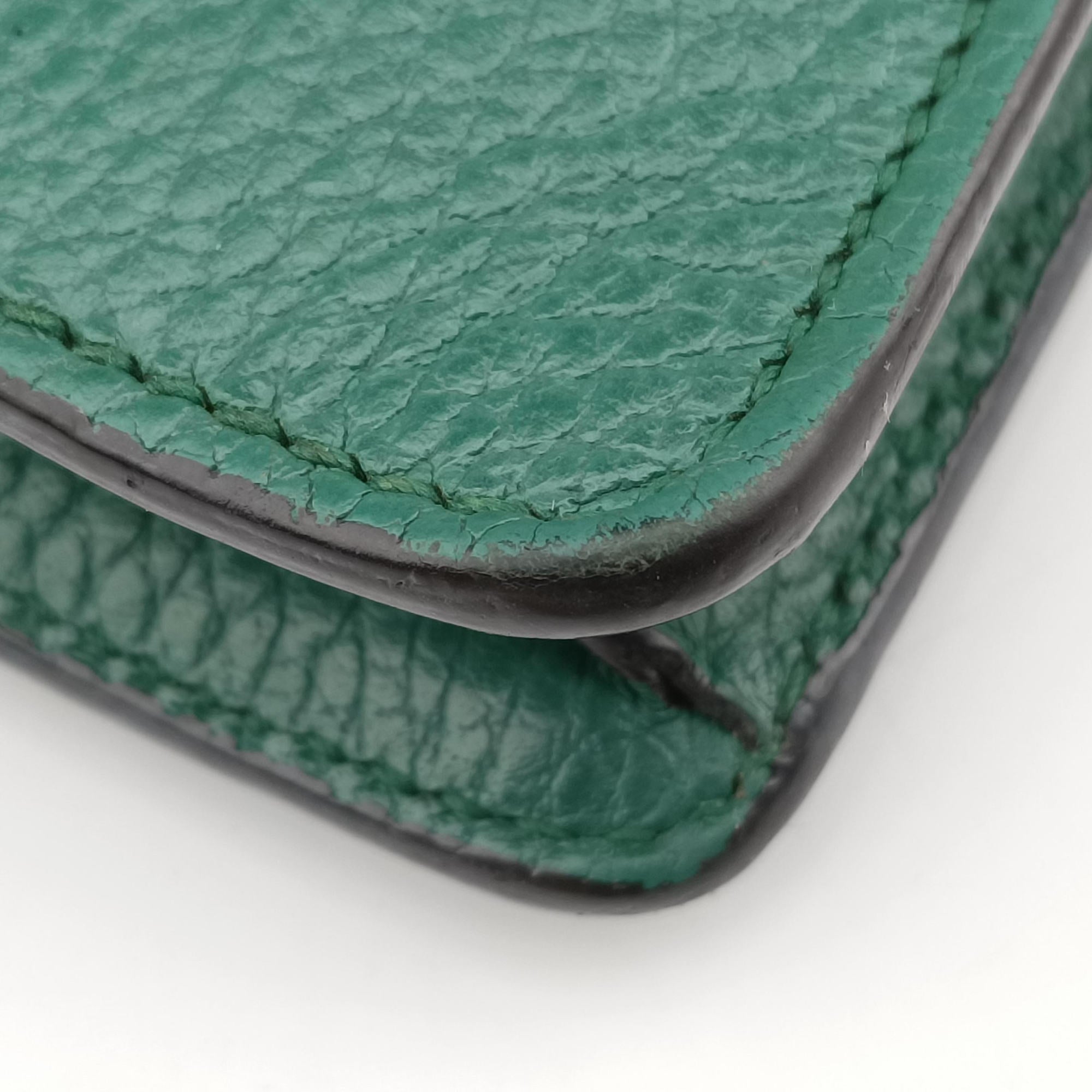 Pre-owned Gucci Dionysus Green Leather 421970 shoulderbag | stylenewstar
