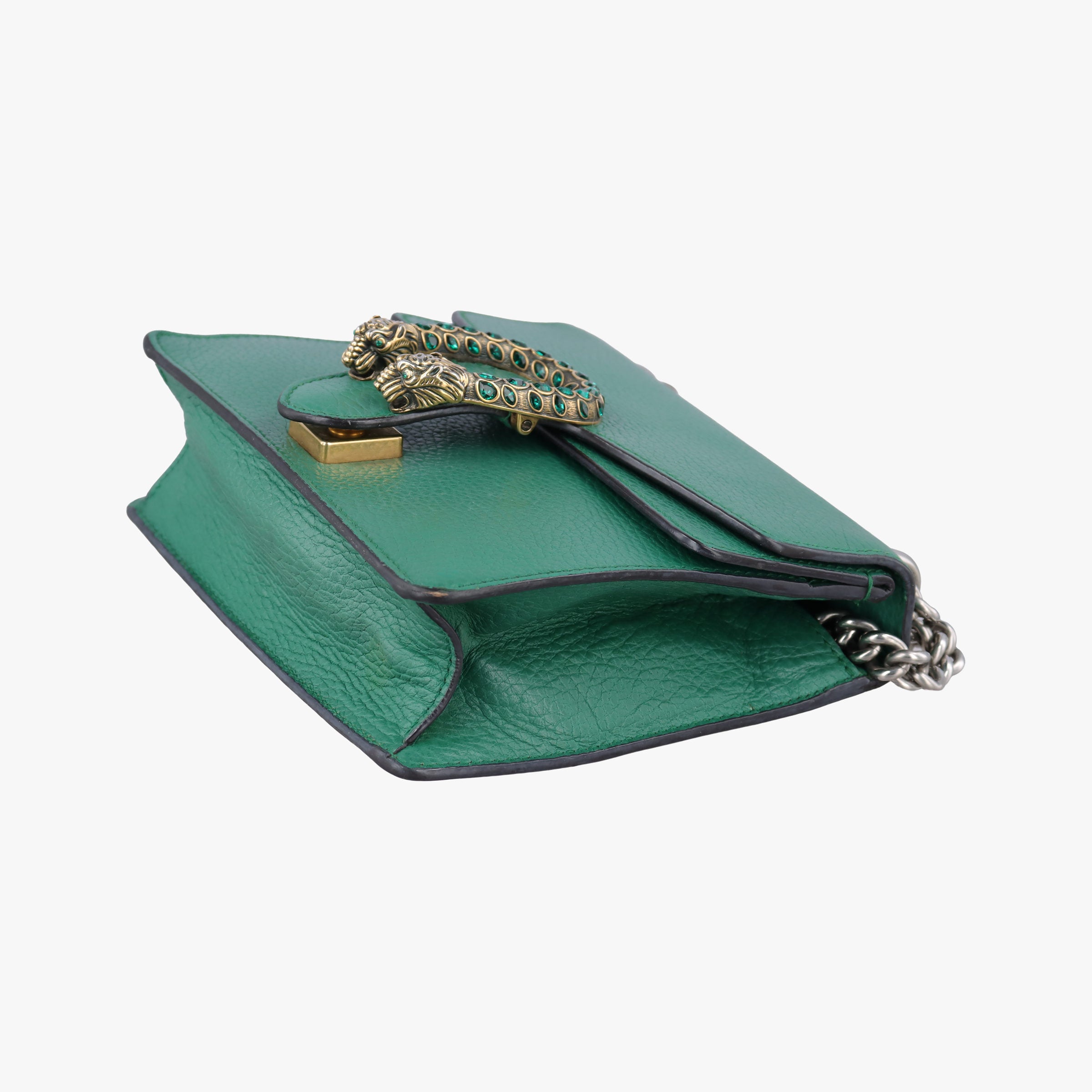 Pre-owned Gucci Dionysus Green Leather 421970 shoulderbag | stylenewstar