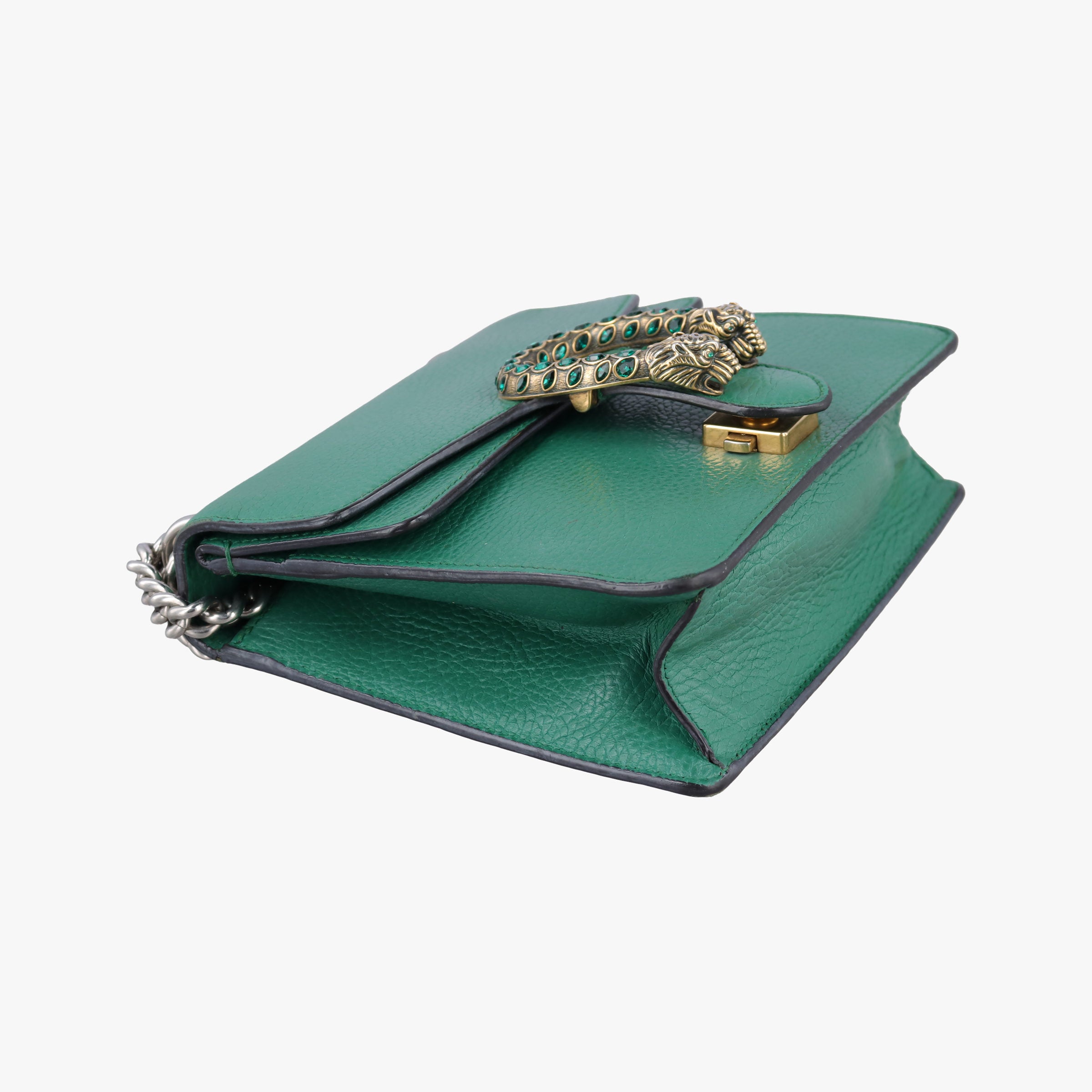 Pre-owned Gucci Dionysus Green Leather 421970 shoulderbag | stylenewstar