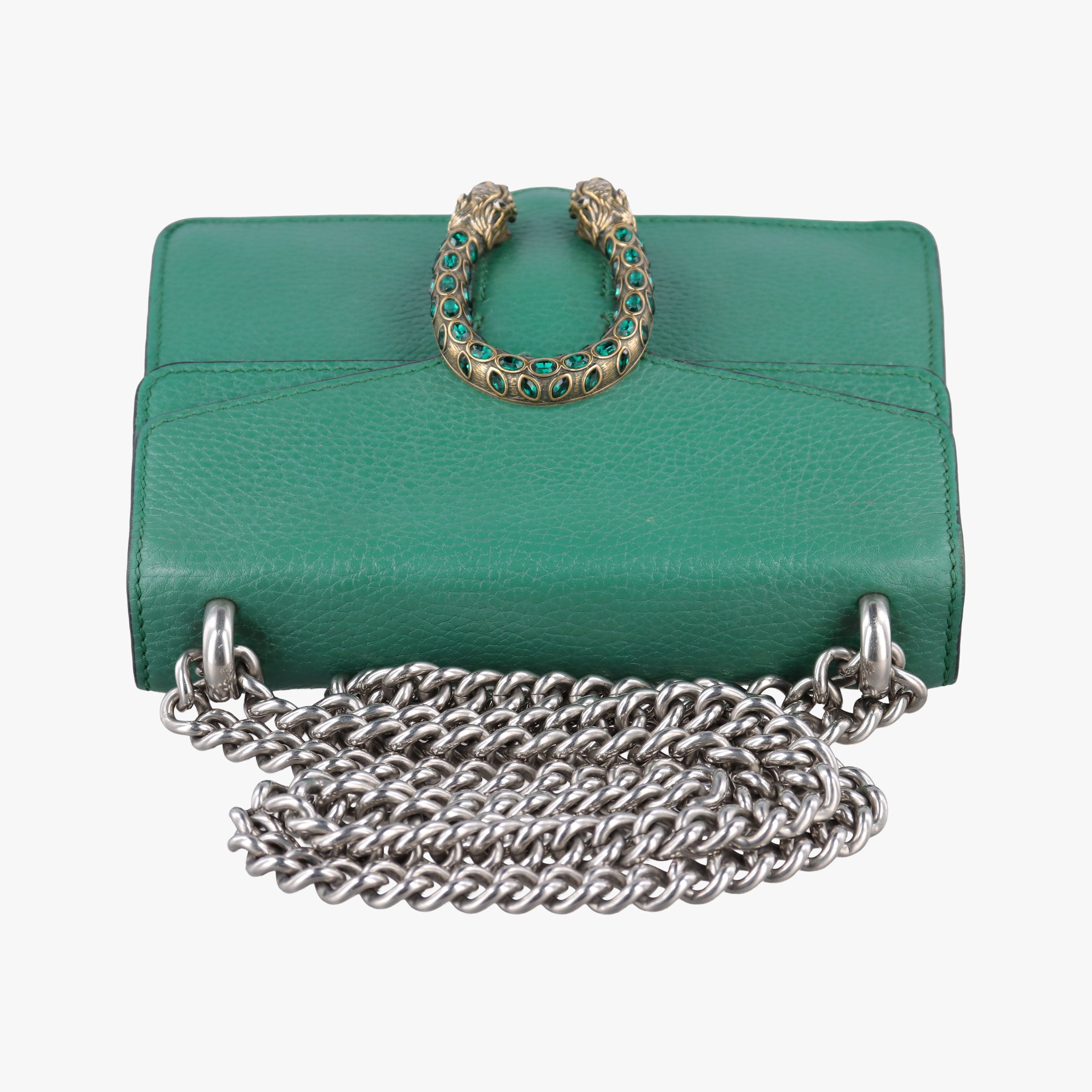 Pre-owned Gucci Dionysus Green Leather 421970 shoulderbag | stylenewstar