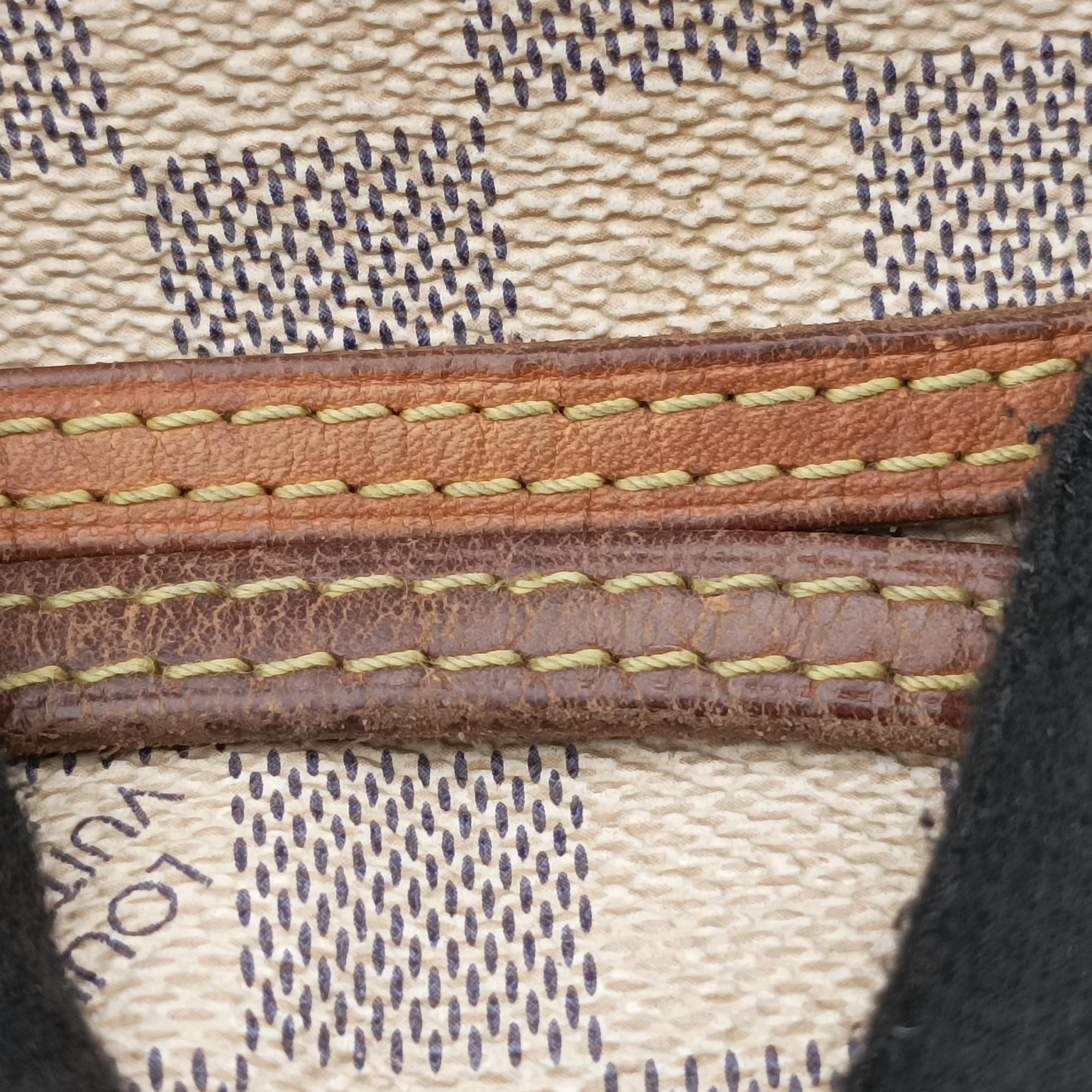 Pre-owned Louis Vuitton Neverfull MM Azur Damier Canvas N51107 handbag | stylenewstar