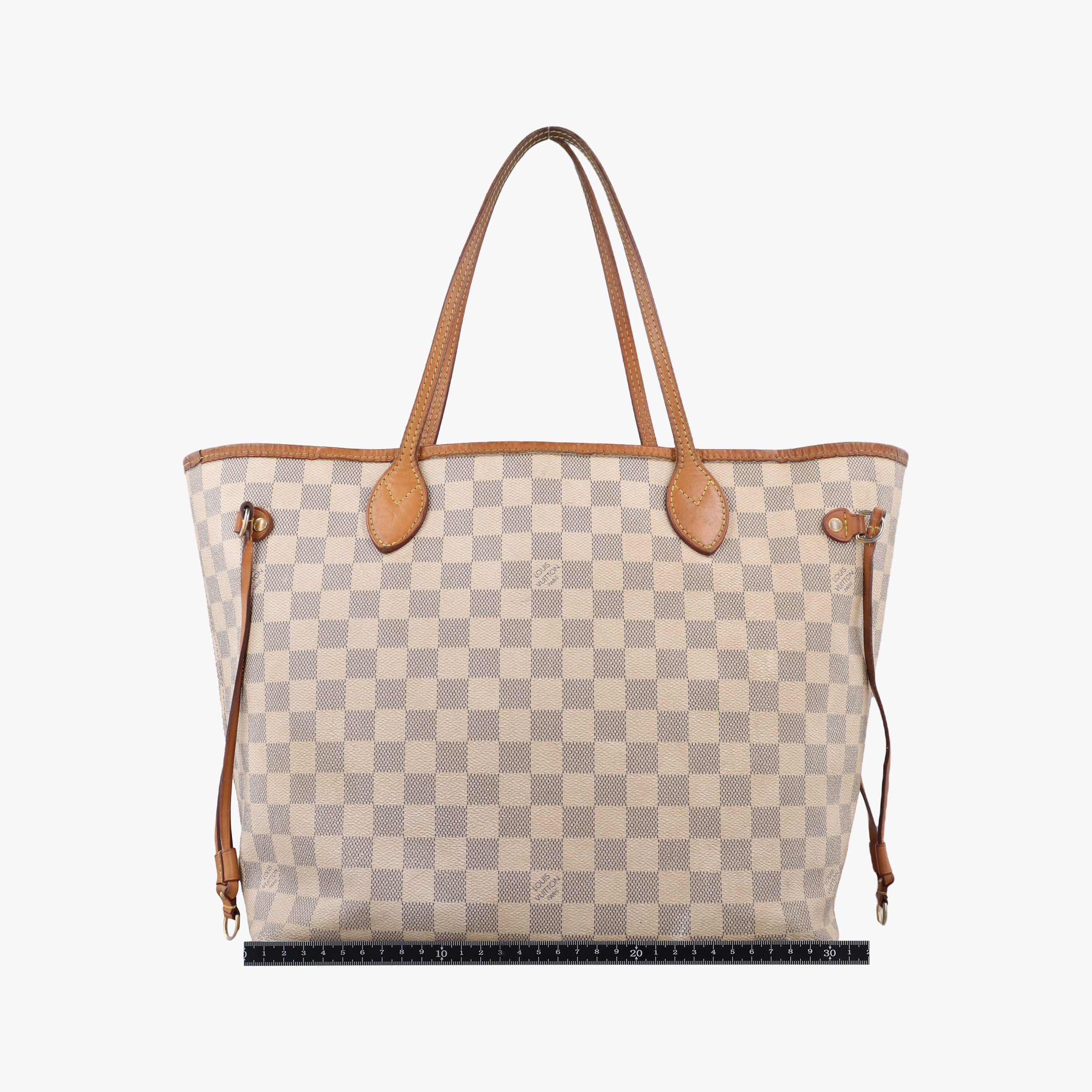 Pre-owned Louis Vuitton Neverfull MM Azur Damier Canvas N51107 handbag | stylenewstar