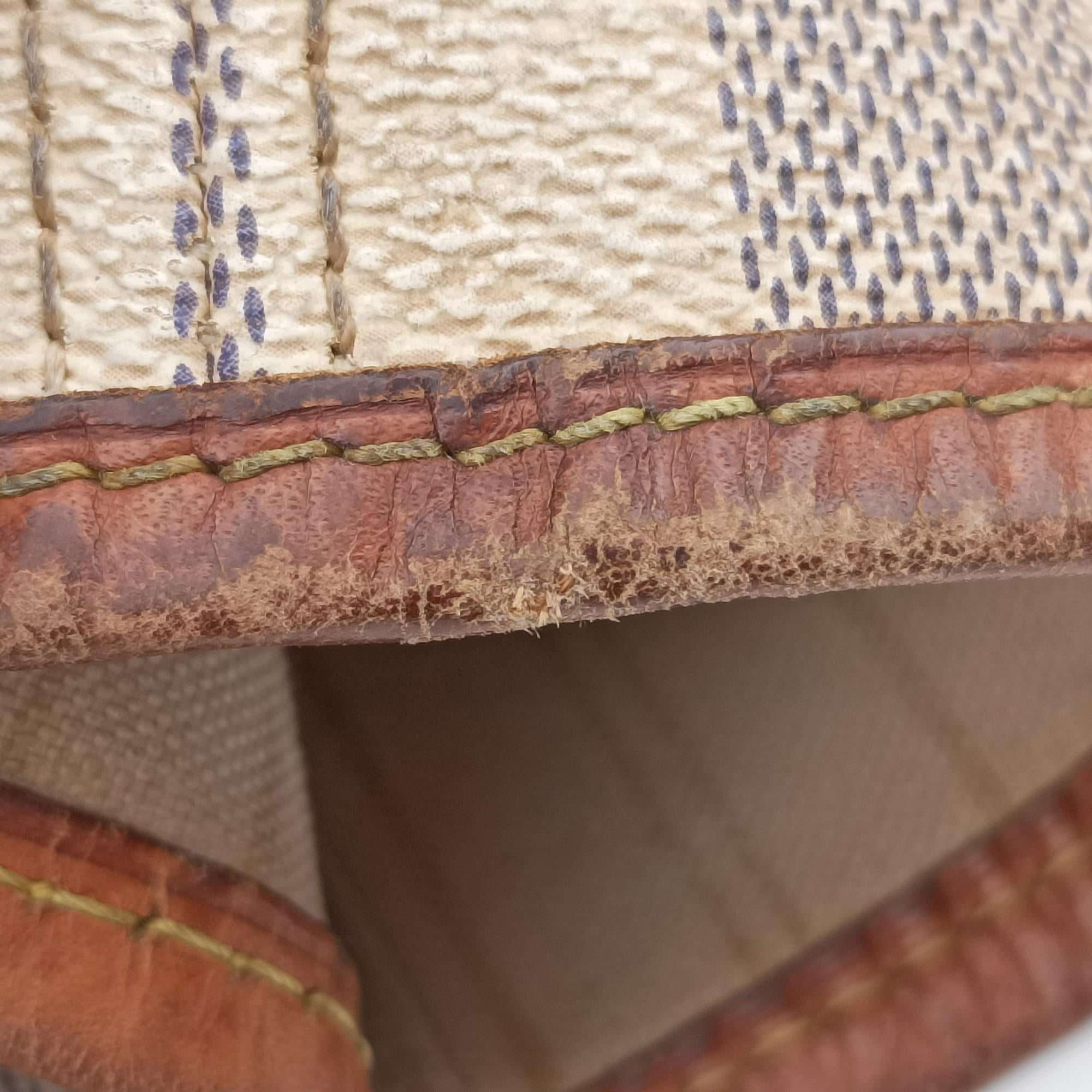 Pre-owned Louis Vuitton Neverfull MM Azur Damier Canvas N51107 handbag | stylenewstar