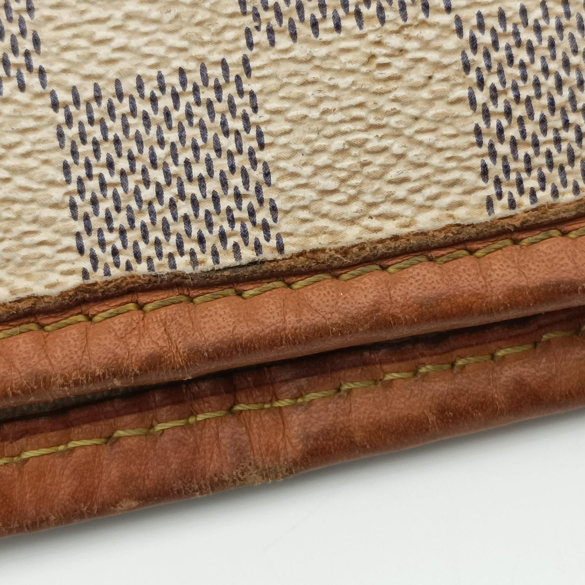 Pre-owned Louis Vuitton Neverfull MM Azur Damier Canvas N51107 handbag | stylenewstar