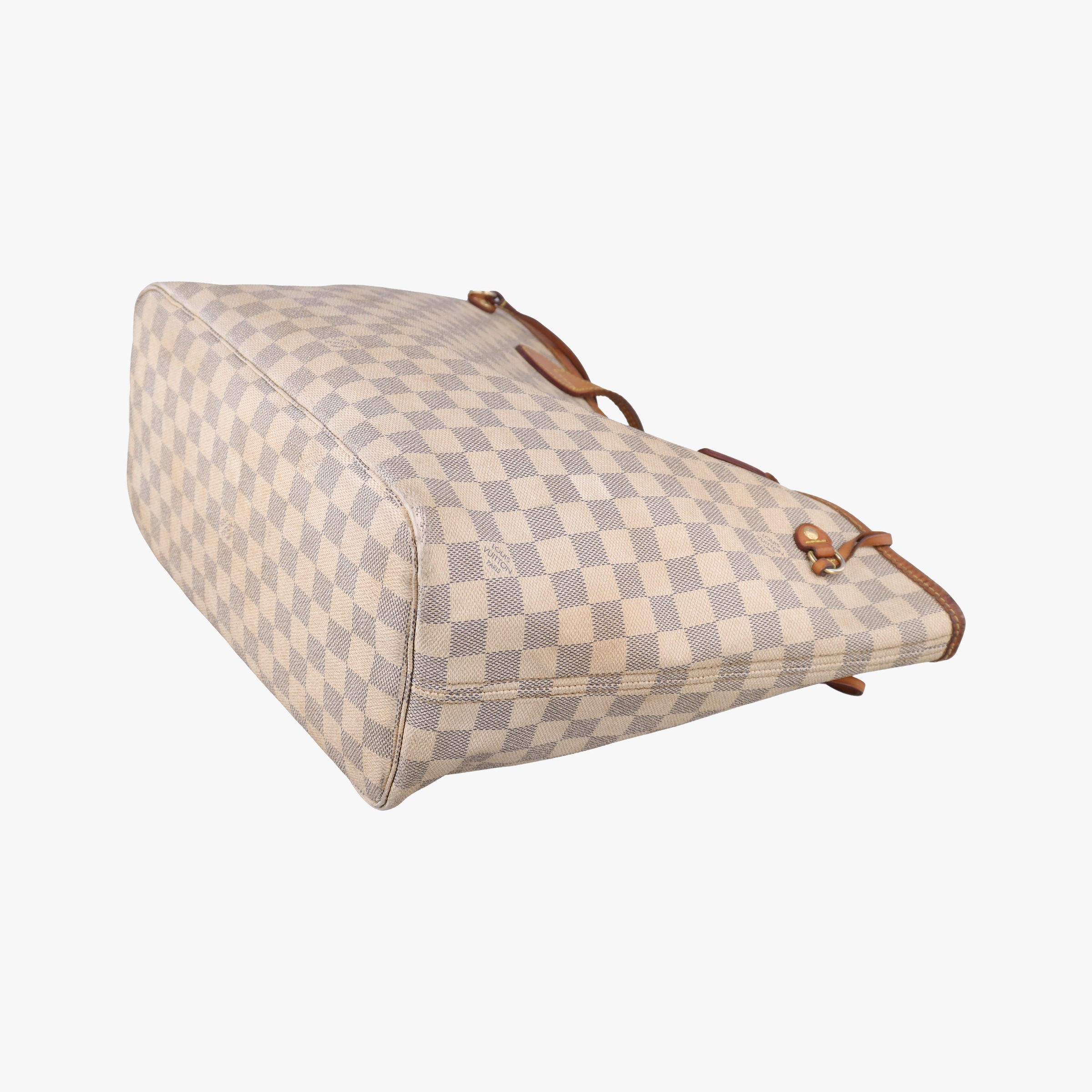 Pre-owned Louis Vuitton Neverfull MM Azur Damier Canvas N51107 handbag | stylenewstar