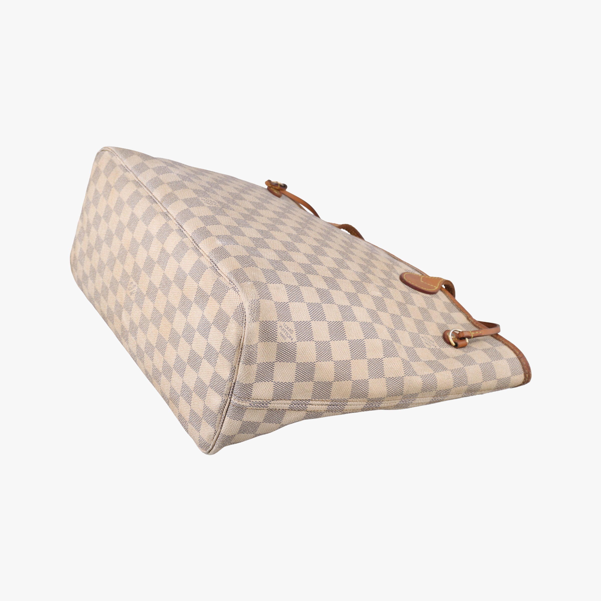 Pre-owned Louis Vuitton Neverfull MM Azur Damier Canvas N51107 handbag | stylenewstar
