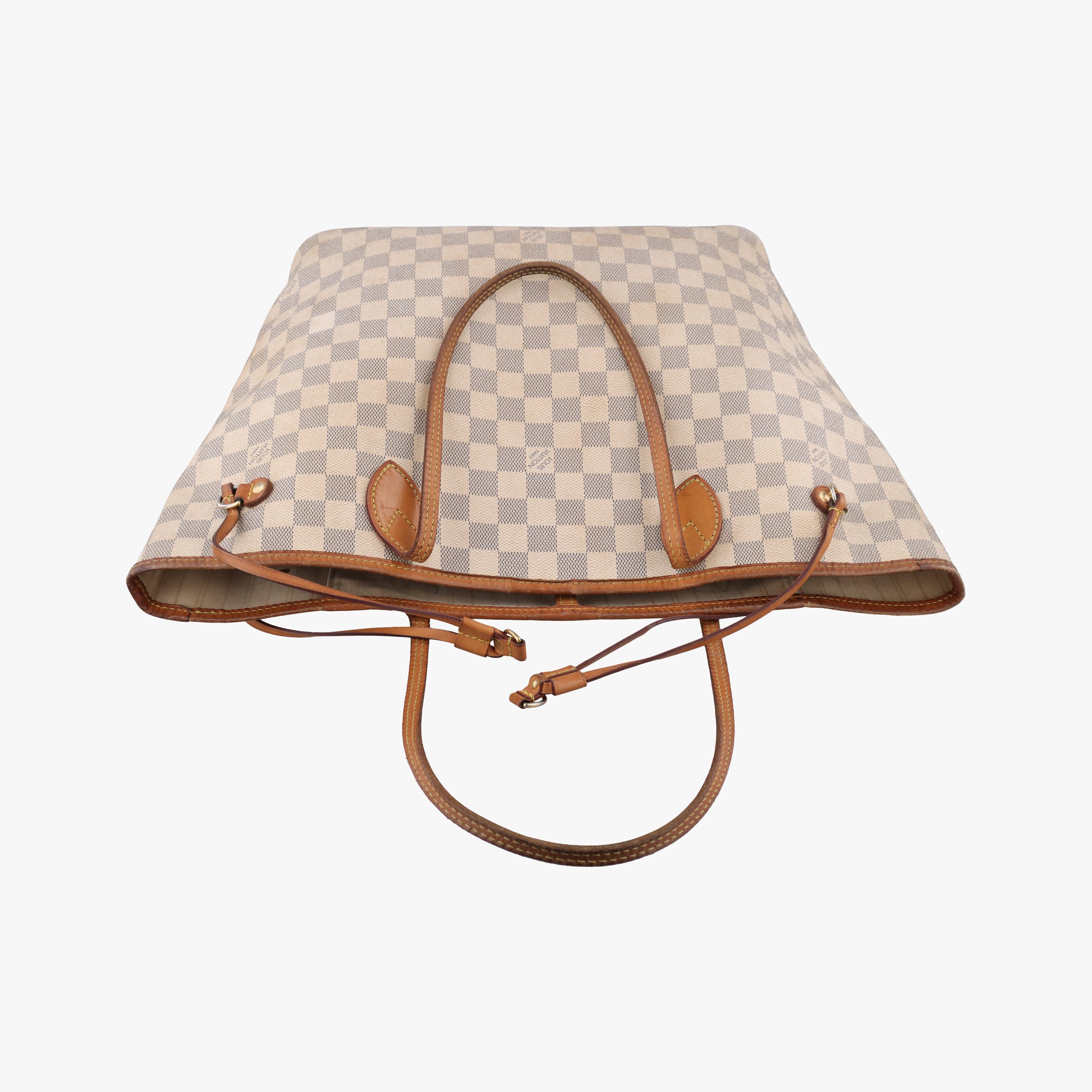Pre-owned Louis Vuitton Neverfull MM Azur Damier Canvas N51107 handbag | stylenewstar
