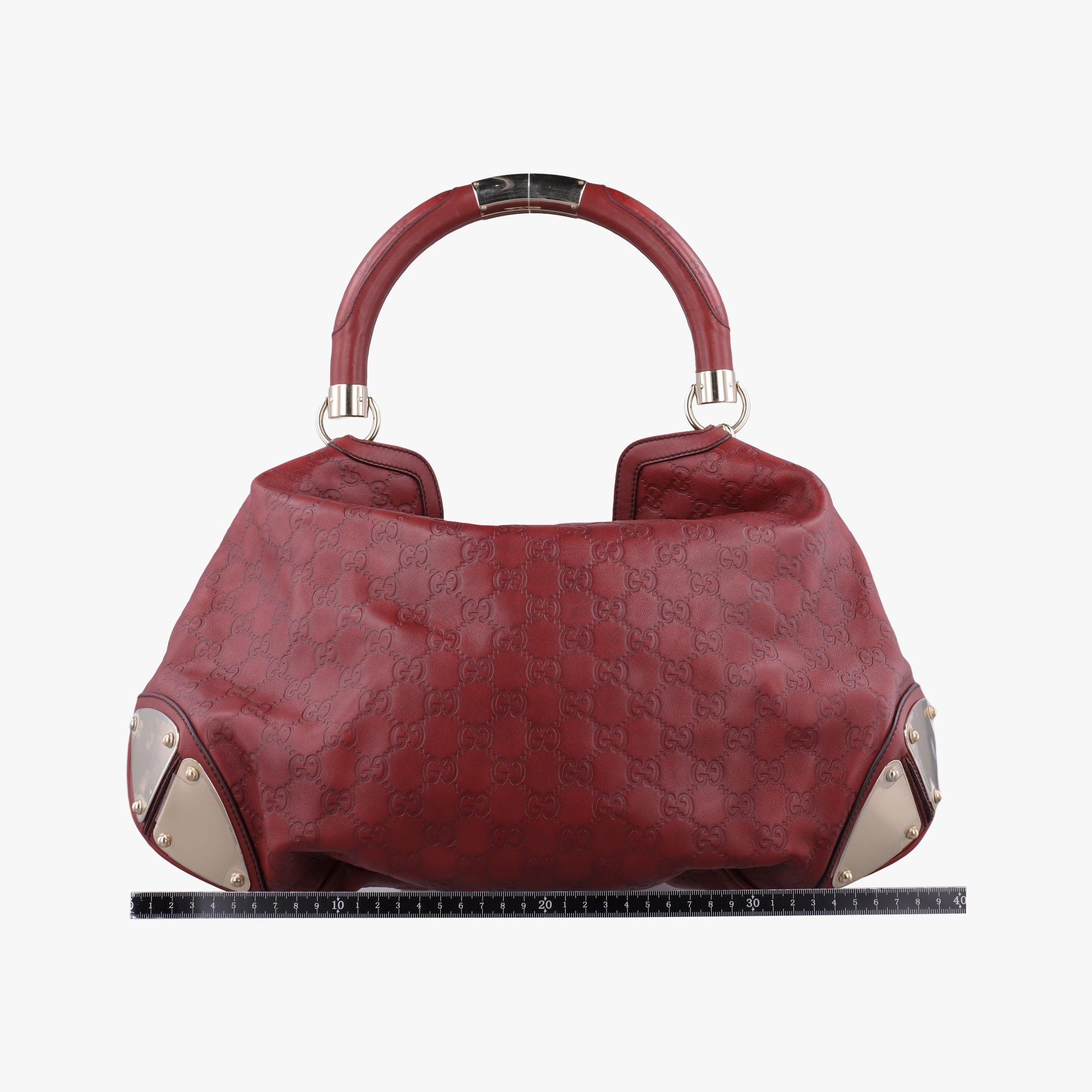 Pre-owned Gucci Indy Hobo Red Leather 177088 handbag | stylenewstar