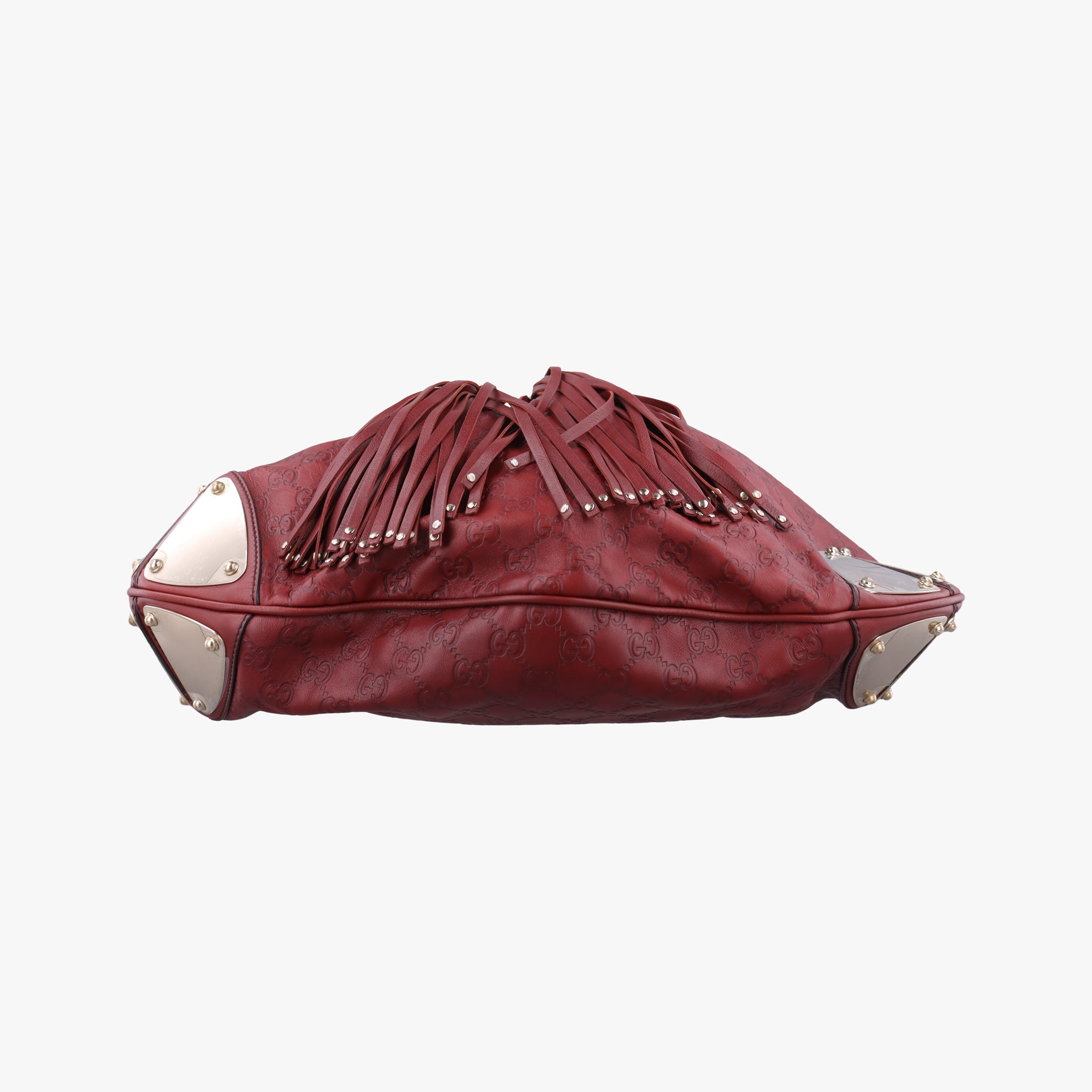 Pre-owned Gucci Indy Hobo Red Leather 177088 handbag | stylenewstar