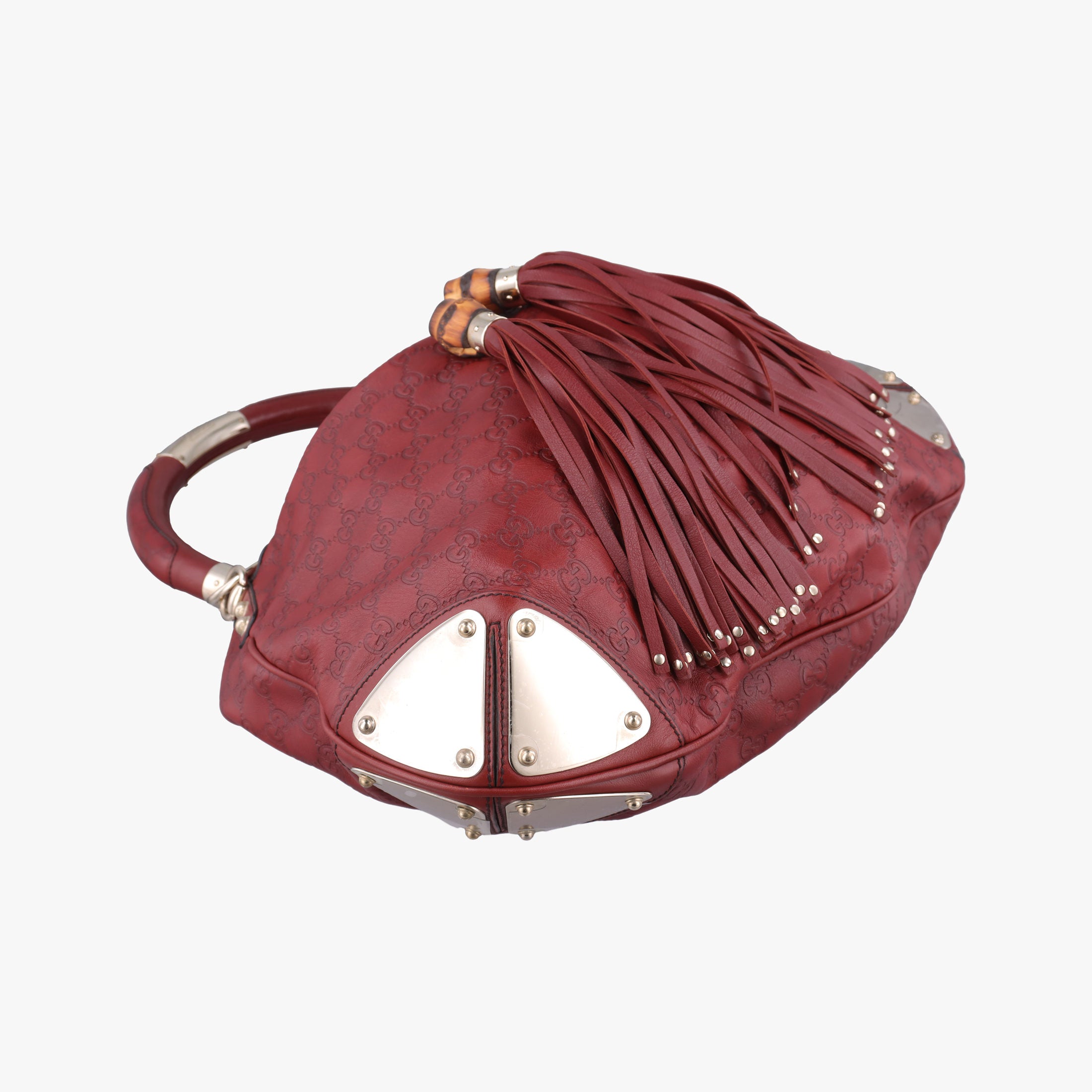 Pre-owned Gucci Indy Hobo Red Leather 177088 handbag | stylenewstar