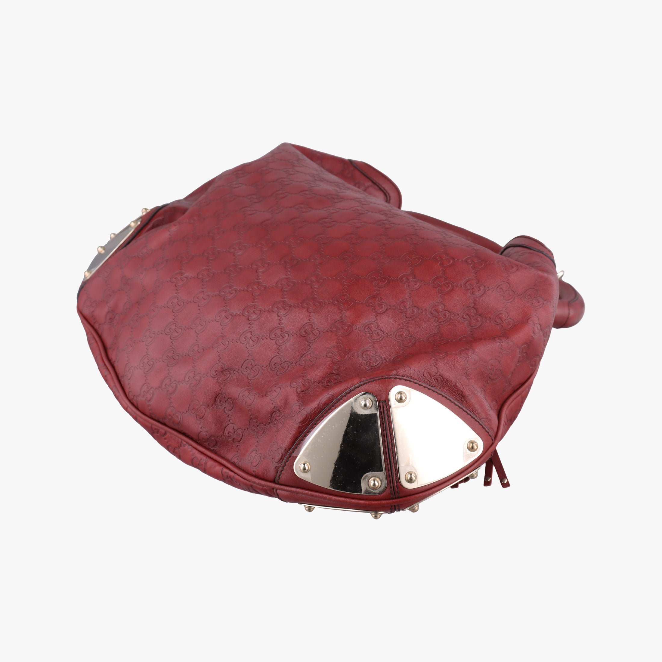 Pre-owned Gucci Indy Hobo Red Leather 177088 handbag | stylenewstar