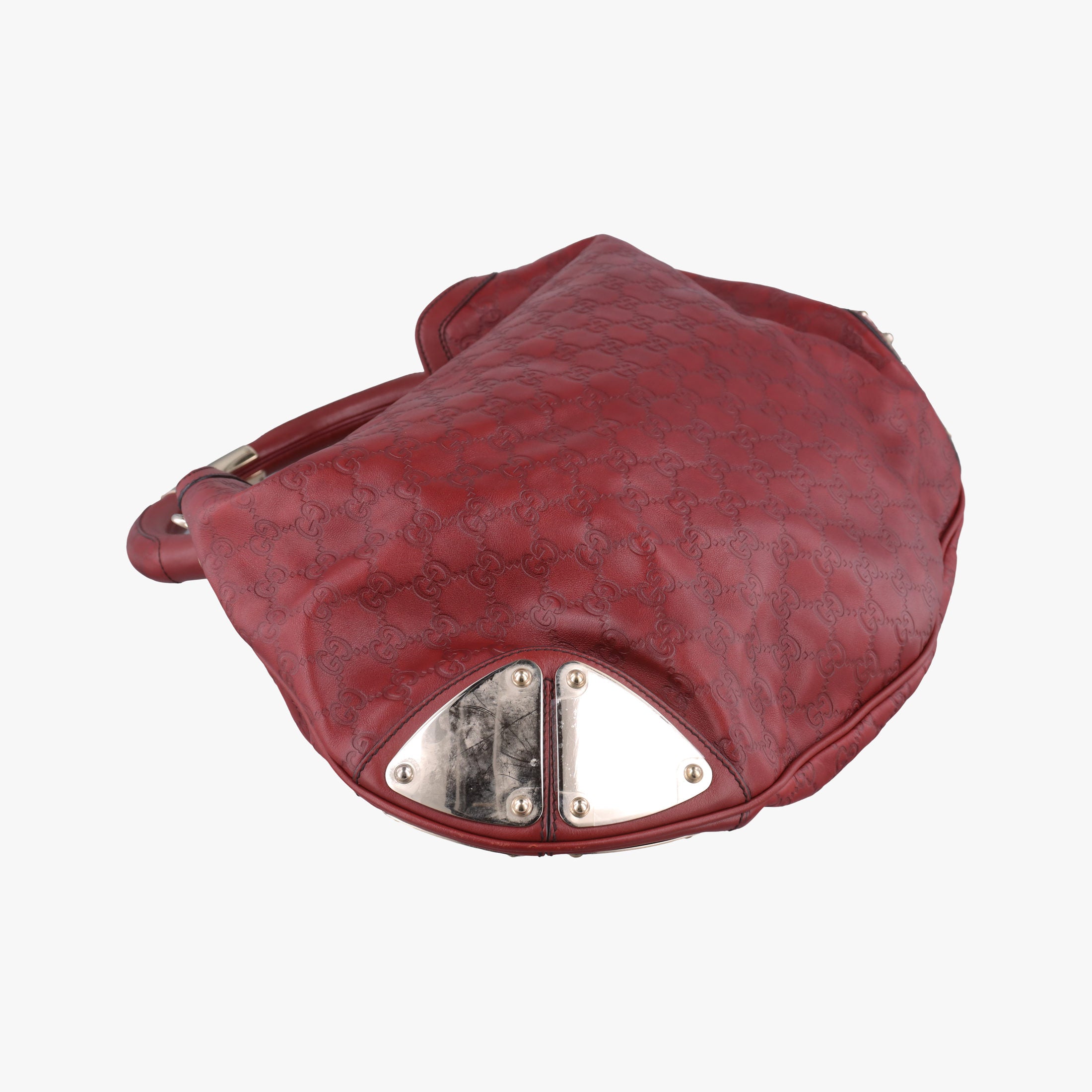 Pre-owned Gucci Indy Hobo Red Leather 177088 handbag | stylenewstar