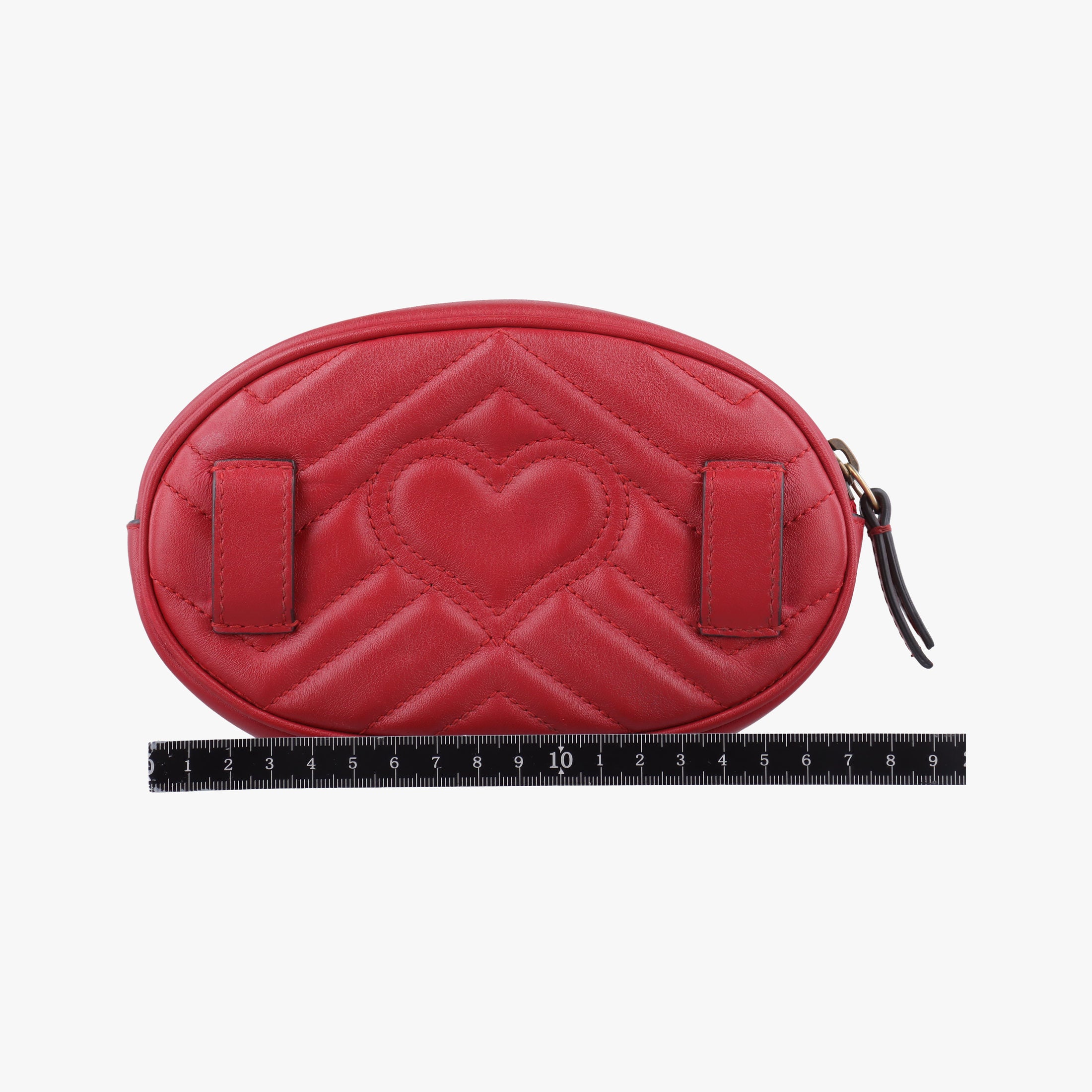 Vintage Gucci GG Marmont Red Leather 476434 bum bag/waist bag | stylenewstar