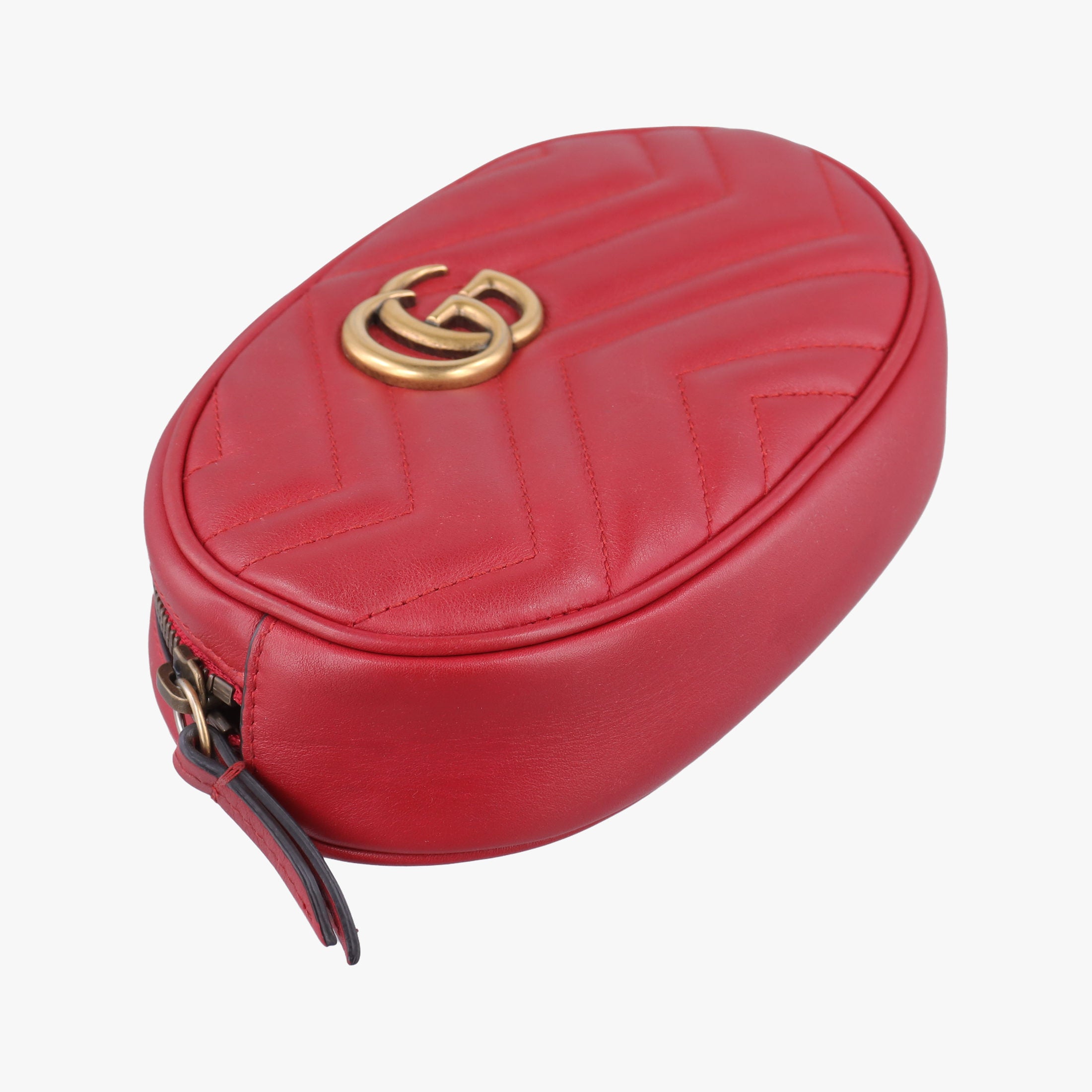 Vintage Gucci GG Marmont Red Leather 476434 bum bag/waist bag | stylenewstar
