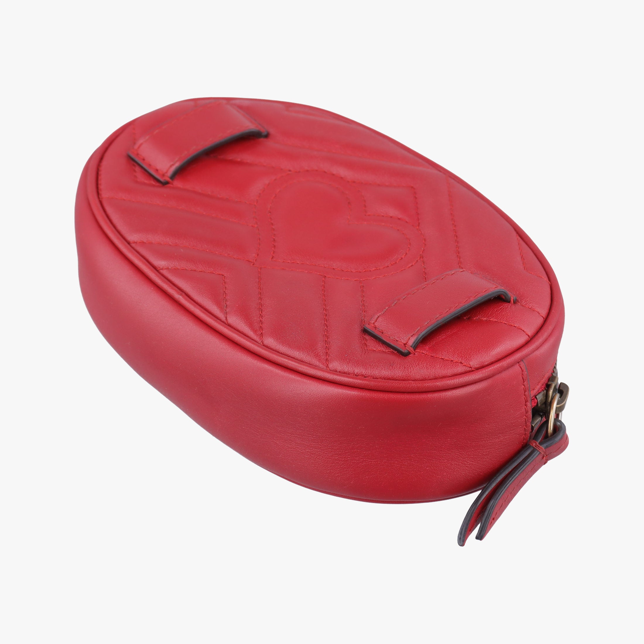 Vintage Gucci GG Marmont Red Leather 476434 bum bag/waist bag | stylenewstar