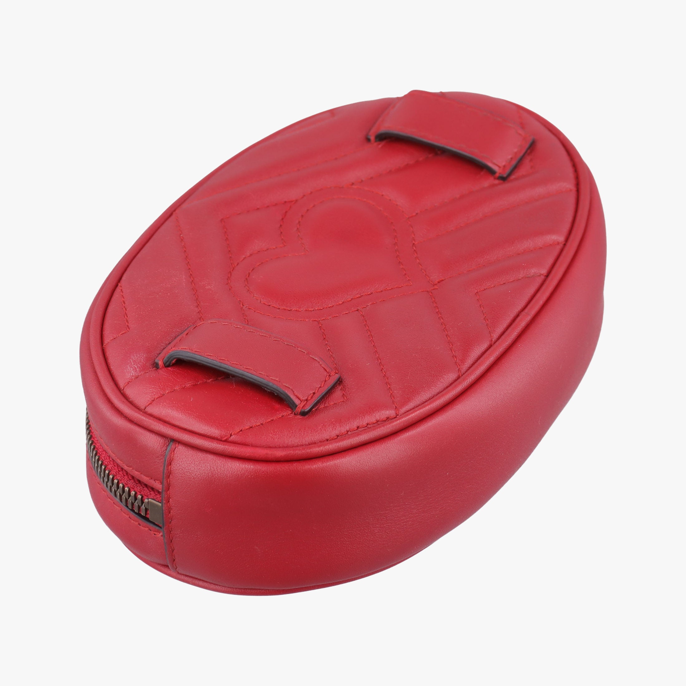 Vintage Gucci GG Marmont Red Leather 476434 bum bag/waist bag | stylenewstar