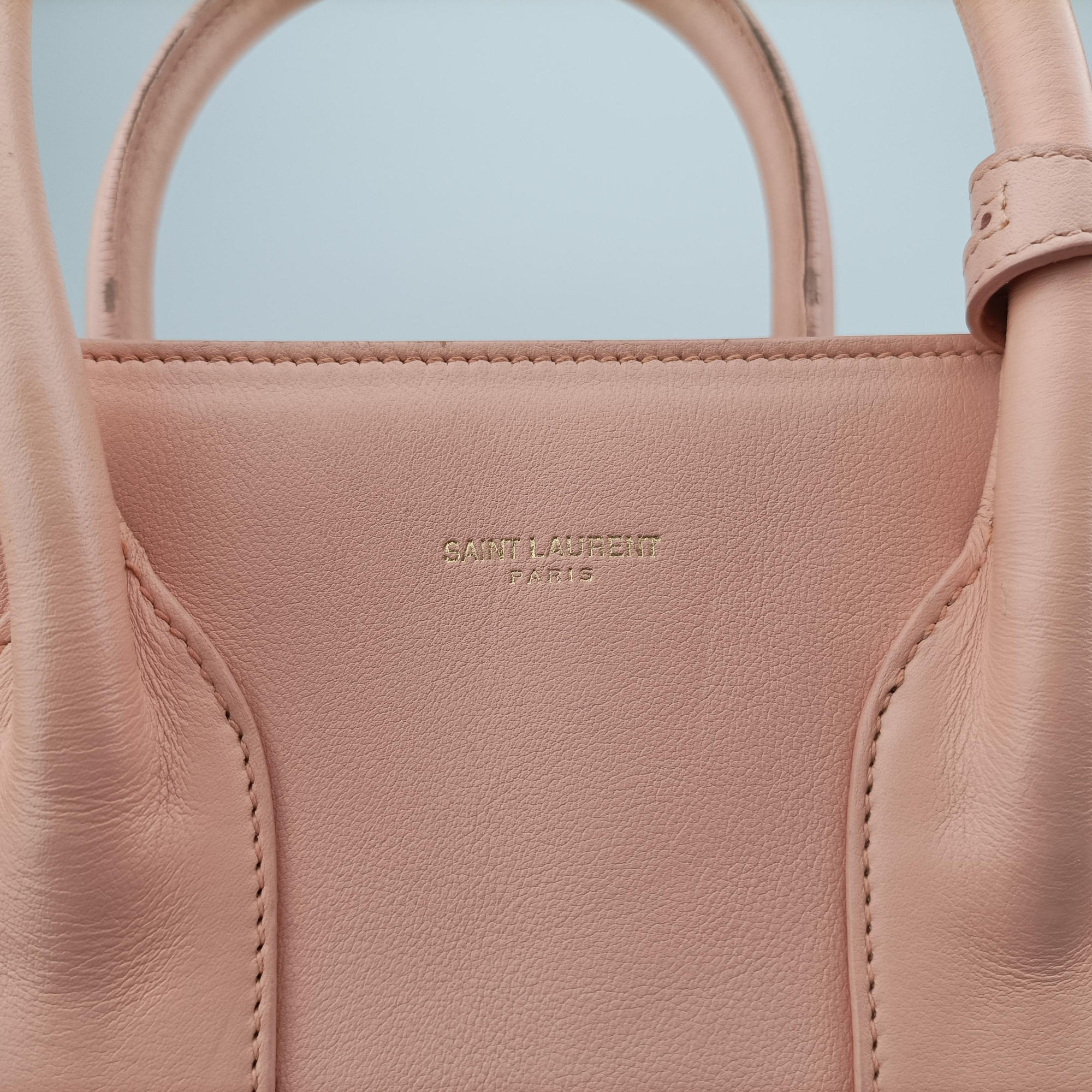 Pre-owned Yves Saint Laurent SAC DE JOUR Pink Leather 324823 shoulderbag | stylenewstar